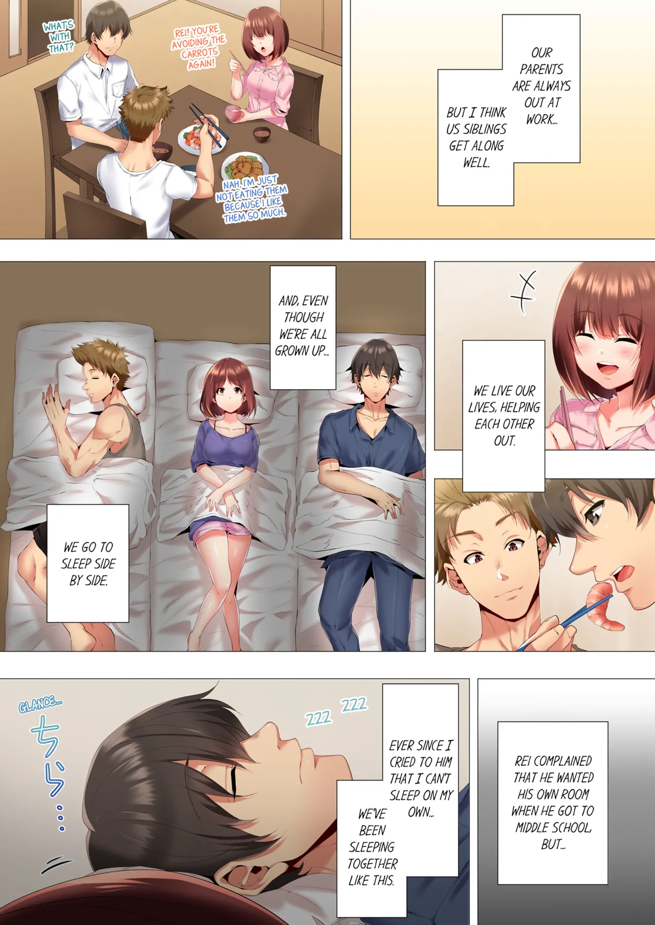 [Kanitomato]Futari de Watashi o Ikasenaide...! ~Kurayami, Majiwaru Kyoudai Futon~  | My 2 Step-Brothers are Ganging Up on Me!  Vol.1-3[English] [Decensored] [Ongoing] Page 8