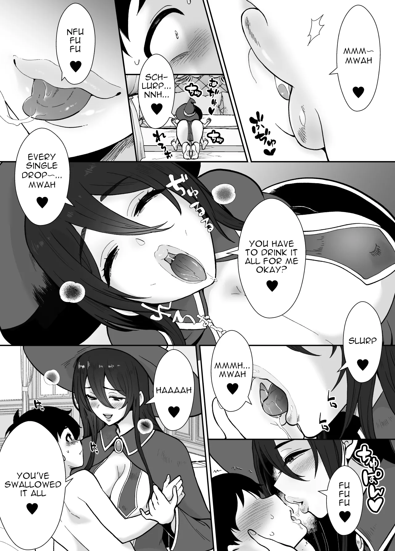 [Mochitama Tsuushin (Taguchi Monyata)]Gekijuu Shuchaku Mahou Tsukai to Futanari Shitsuji ni Yoru Yuusha-sama Shosei Hakamase Namakoubi (Karano) Mesu-ka Choukyou Gyaku Rape[English] Page 12