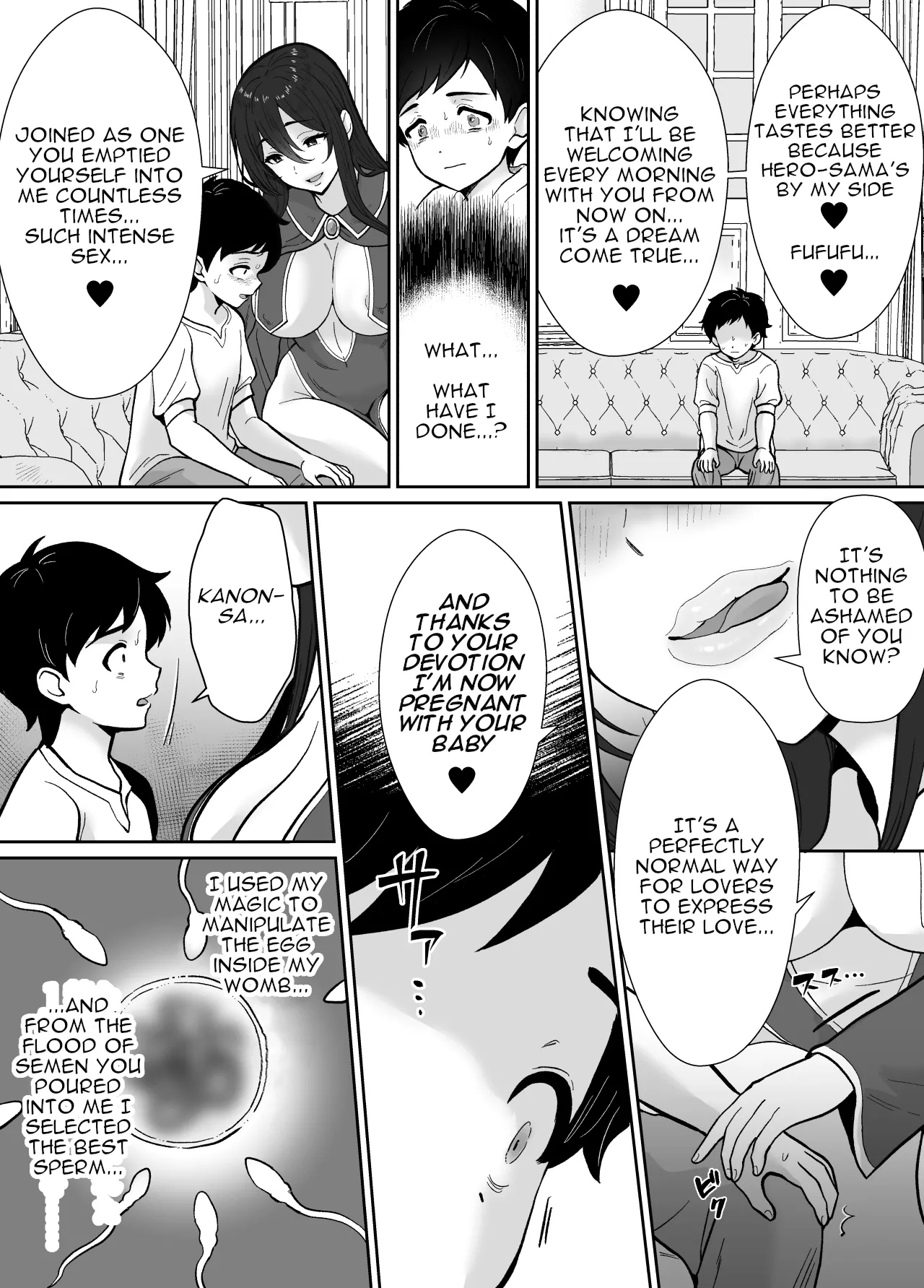[Mochitama Tsuushin (Taguchi Monyata)]Gekijuu Shuchaku Mahou Tsukai to Futanari Shitsuji ni Yoru Yuusha-sama Shosei Hakamase Namakoubi (Karano) Mesu-ka Choukyou Gyaku Rape[English] Page 23