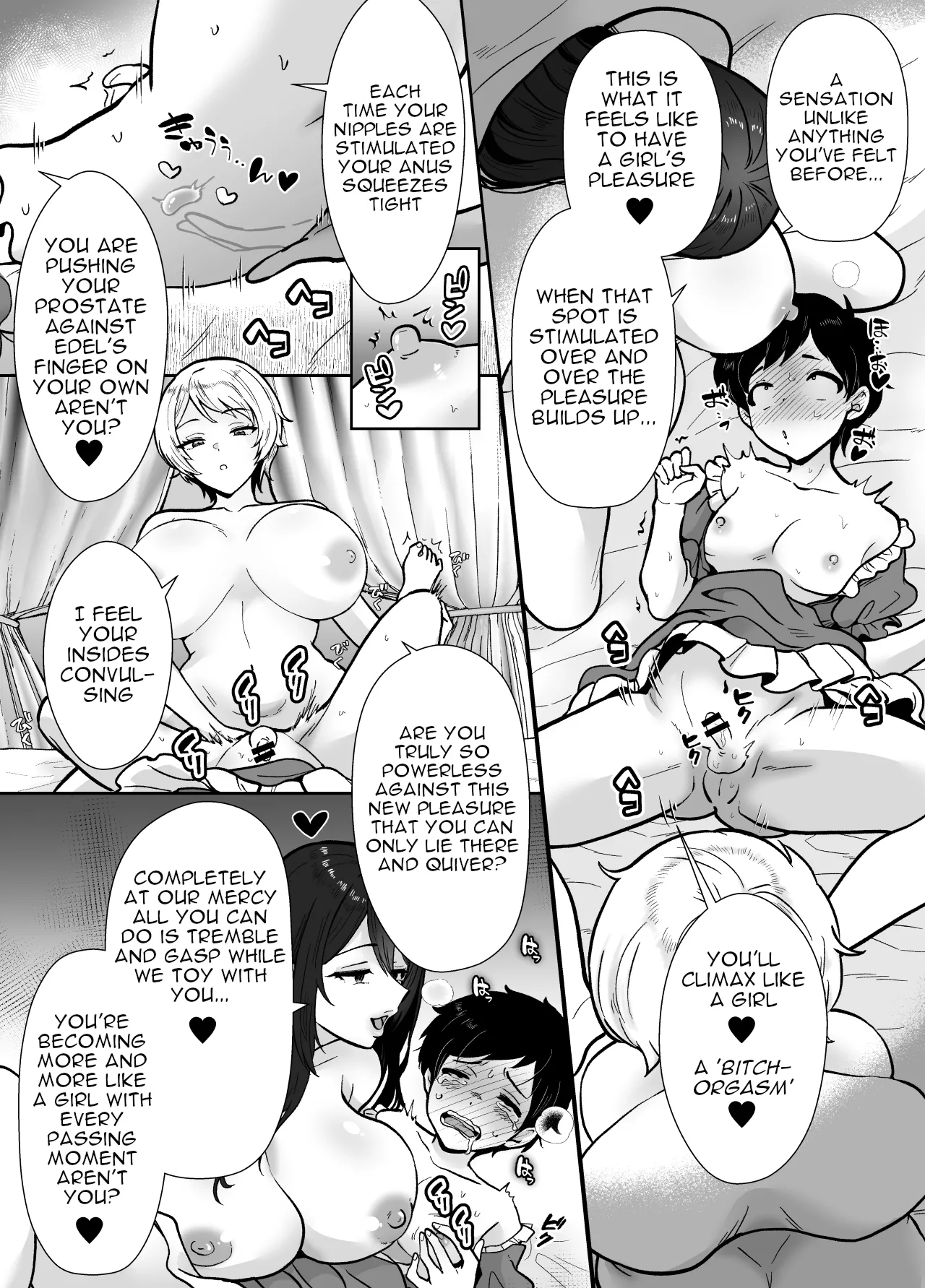 [Mochitama Tsuushin (Taguchi Monyata)]Gekijuu Shuchaku Mahou Tsukai to Futanari Shitsuji ni Yoru Yuusha-sama Shosei Hakamase Namakoubi (Karano) Mesu-ka Choukyou Gyaku Rape[English] Page 32