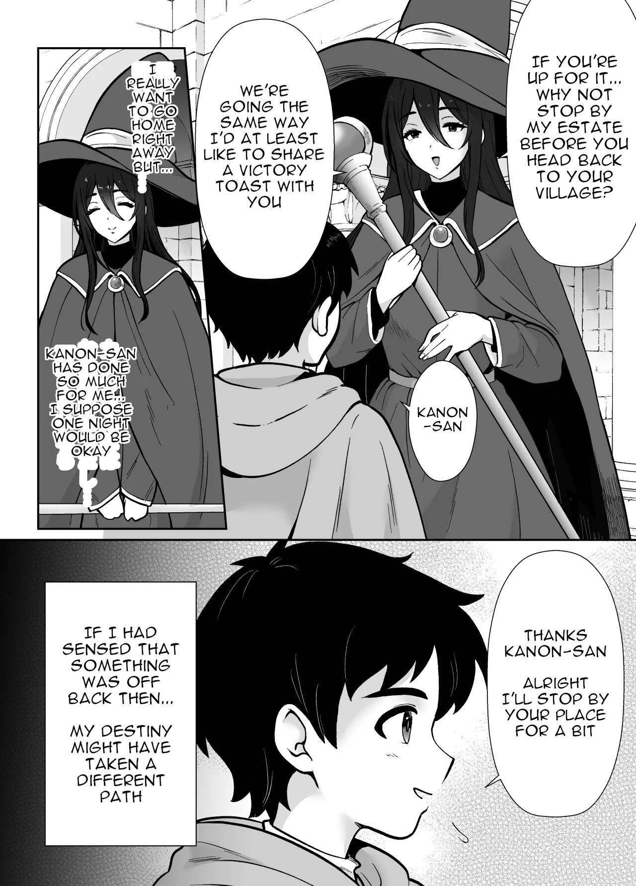 [Mochitama Tsuushin (Taguchi Monyata)]Gekijuu Shuchaku Mahou Tsukai to Futanari Shitsuji ni Yoru Yuusha-sama Shosei Hakamase Namakoubi (Karano) Mesu-ka Choukyou Gyaku Rape[English] Page 4