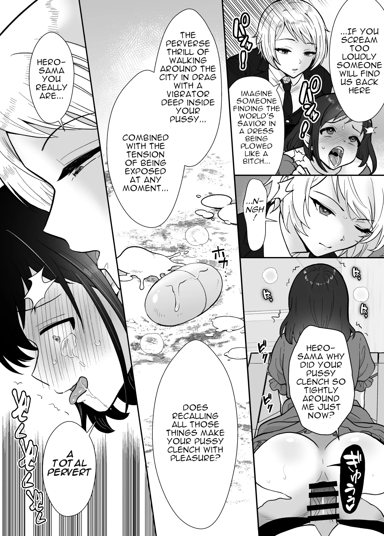 [Mochitama Tsuushin (Taguchi Monyata)]Gekijuu Shuchaku Mahou Tsukai to Futanari Shitsuji ni Yoru Yuusha-sama Shosei Hakamase Namakoubi (Karano) Mesu-ka Choukyou Gyaku Rape[English] Page 48