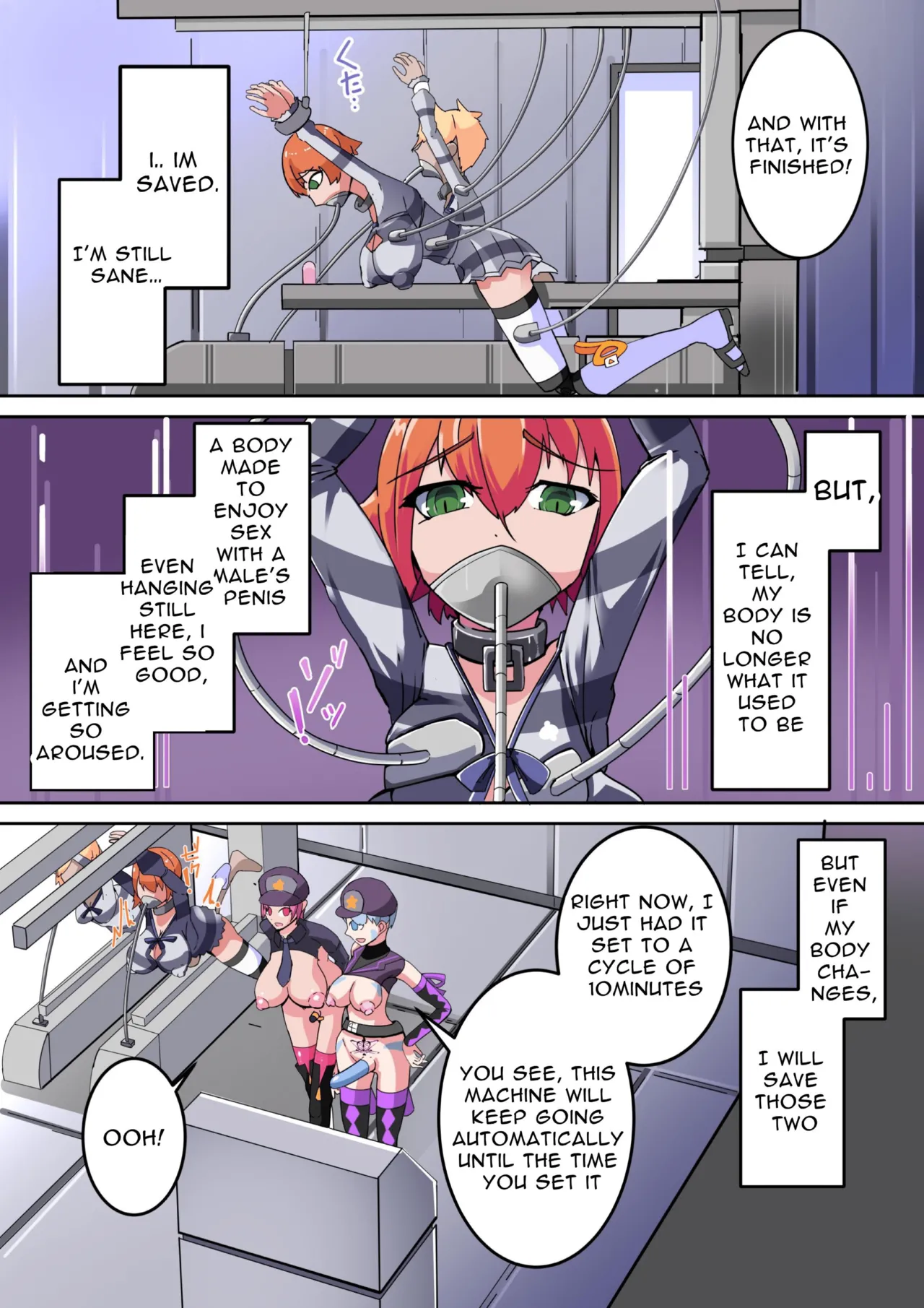 [hentaiworks (Aruma)]Defeated by an Evil Futanari Executive the Hero is Connected to a Body Modification Machine: Staal Dagger 01[ENG][Cute as Hell] Page 19