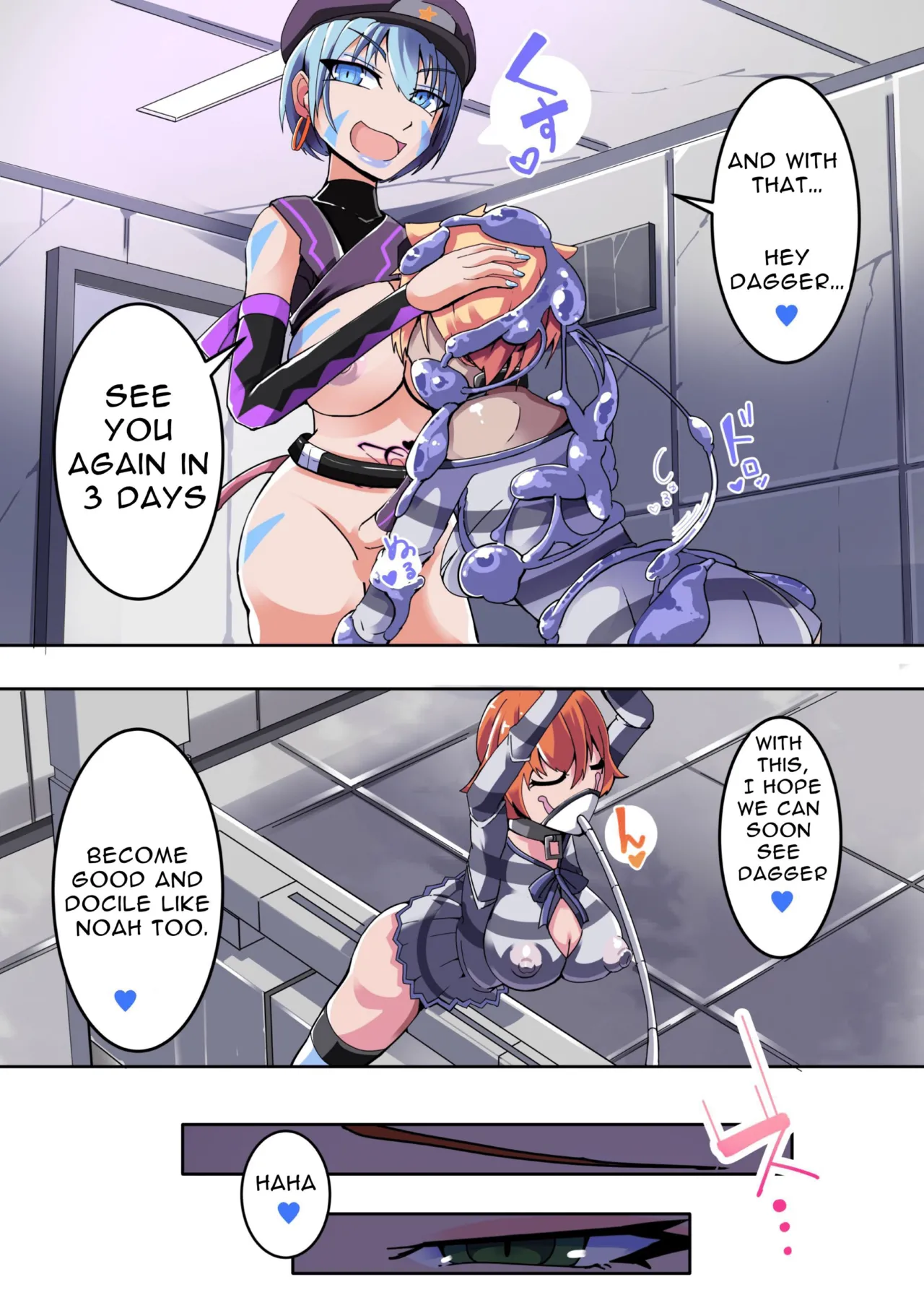 [hentaiworks (Aruma)]Defeated by an Evil Futanari Executive the Hero is Connected to a Body Modification Machine: Staal Dagger 01[ENG][Cute as Hell] Page 22