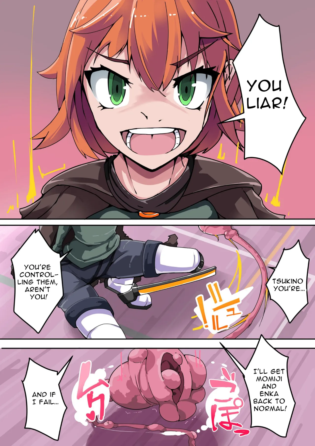 [hentaiworks (Aruma)]Defeated by an Evil Futanari Executive the Hero is Connected to a Body Modification Machine: Staal Dagger 01[ENG][Cute as Hell] Page 5