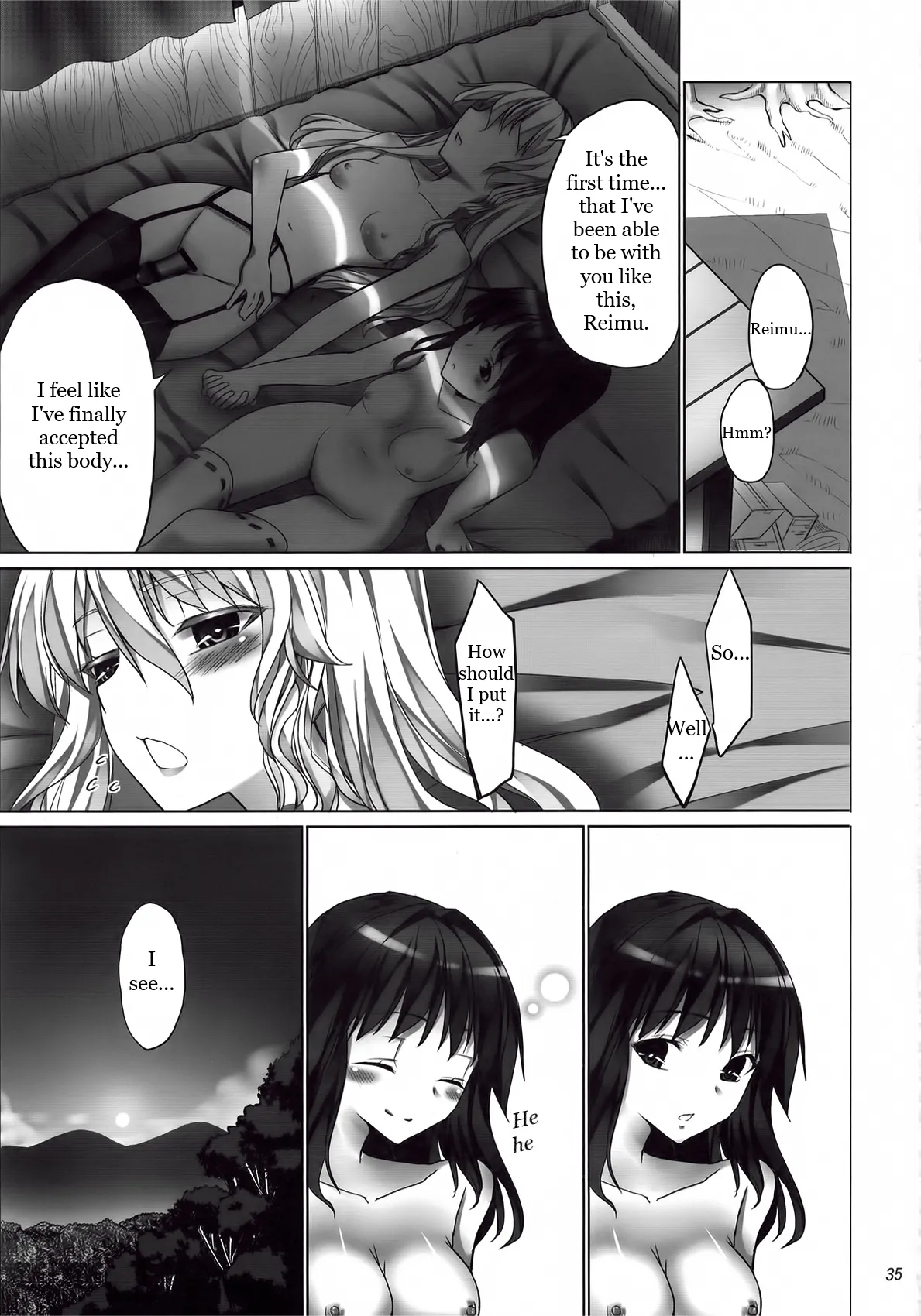 (C80) [Coffee Maker (TEL)]FutaMari(Touhou Project) [English] Page 34