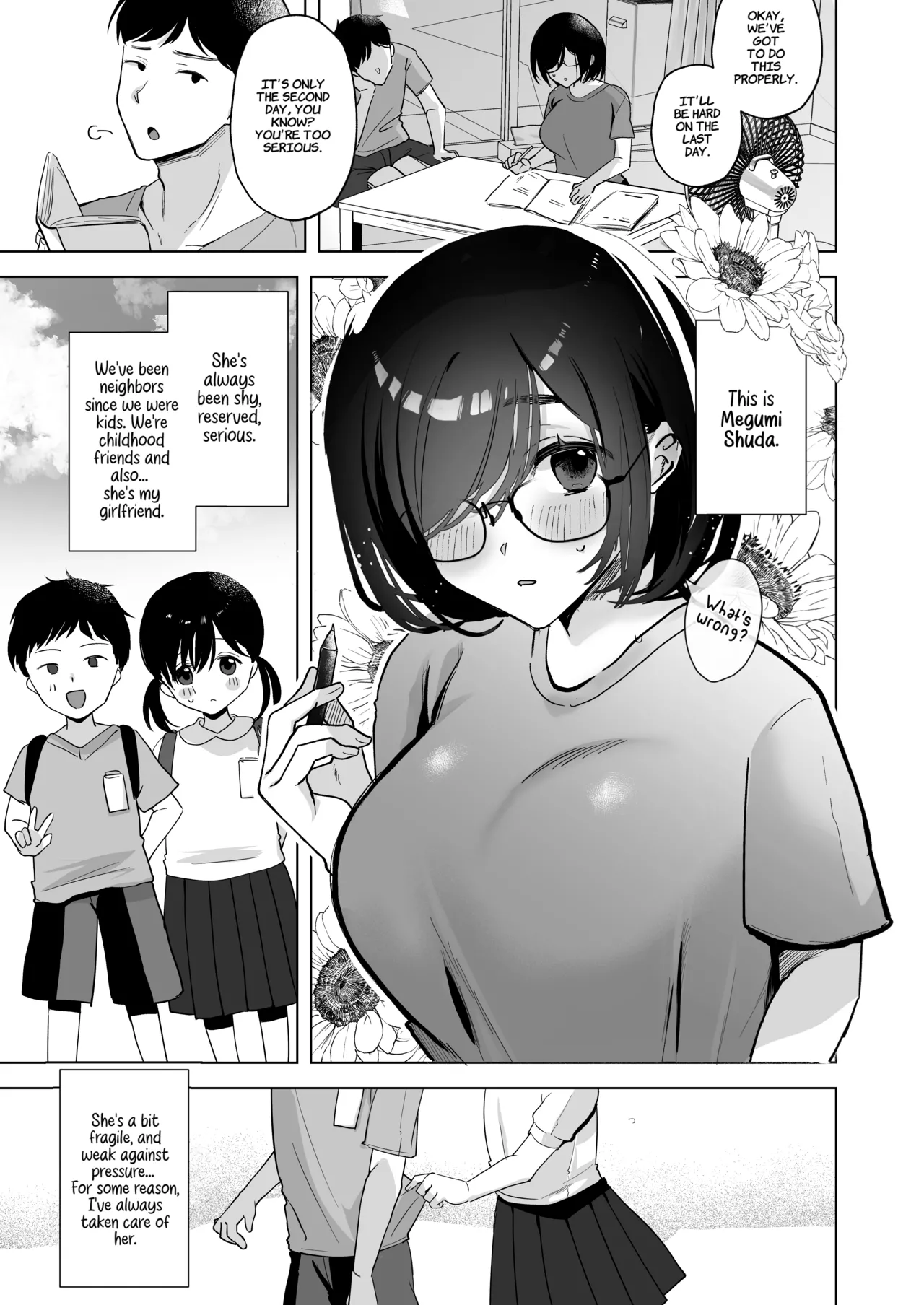 [Omusubi Kororin (Omusubi Korori)]Ore no Jimi Kanojo wa Natsuyasumi dake Aitsu Senyou no OnaPet | My Plain Girlfriend Is That Guy's Personal Fucktoy For The Summer Break[English] [Comoop] [Digital] Page 2