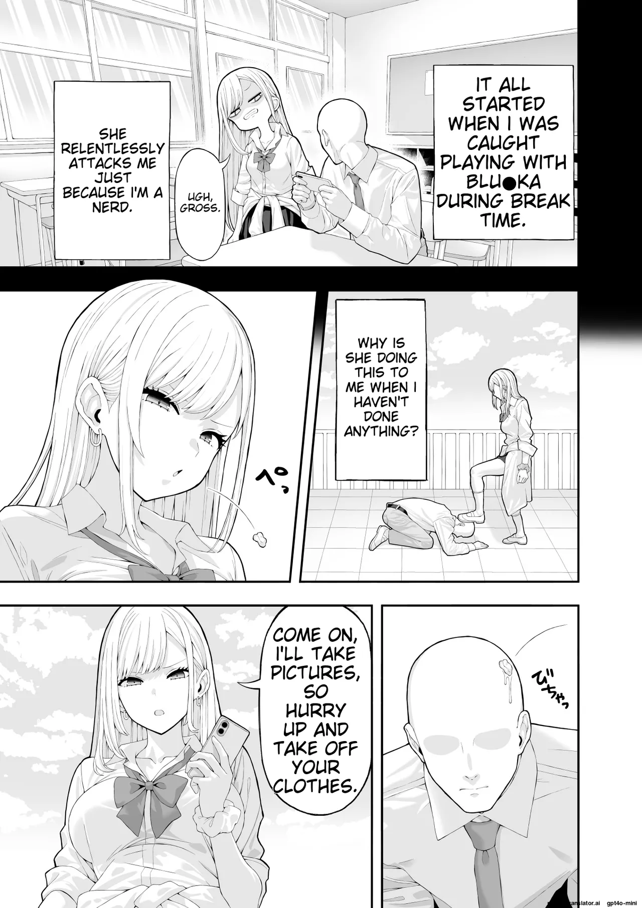 [Ryou]Ijimekko Gal o Saimin Appli de Fukushuu suru Hanashi[English] [Decensored] Page 4
