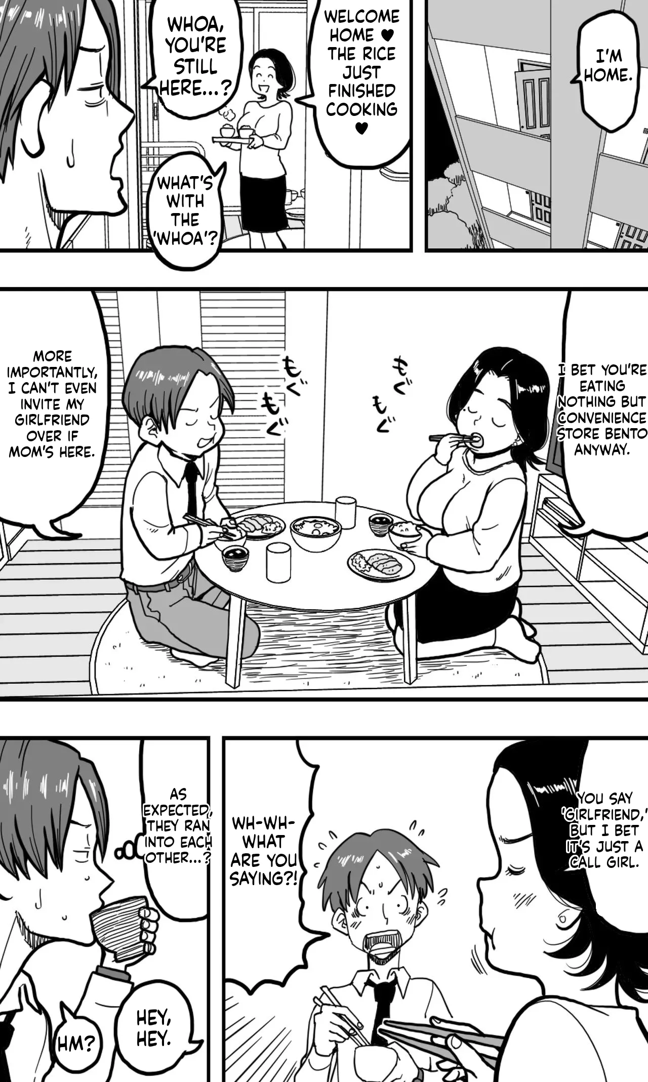 [polbockle]A drunk son mistakes his mother for a call girl and starts groping her huge breasts(English) Page 31