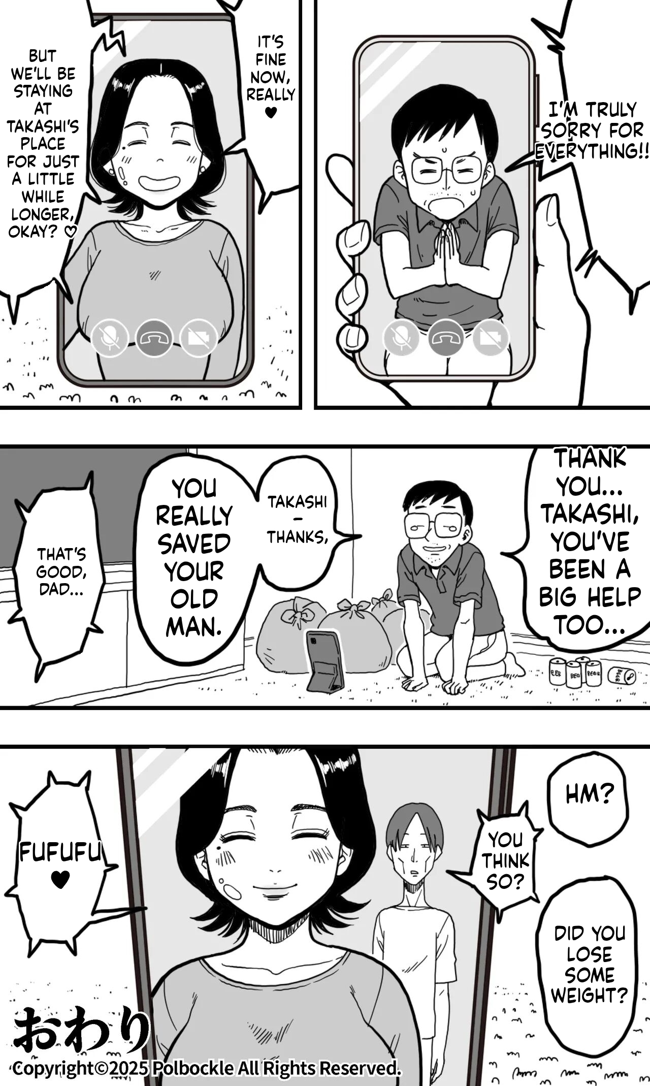 [polbockle]A drunk son mistakes his mother for a call girl and starts groping her huge breasts(English) Page 40
