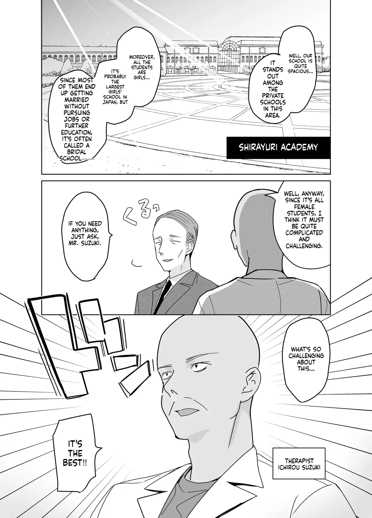 [abgrund (Saikawa Yusa)]Therapist Ichirou no Joshi Gakuen Harem-ka Keikaku[English] [MTL] [Digital] Page 2