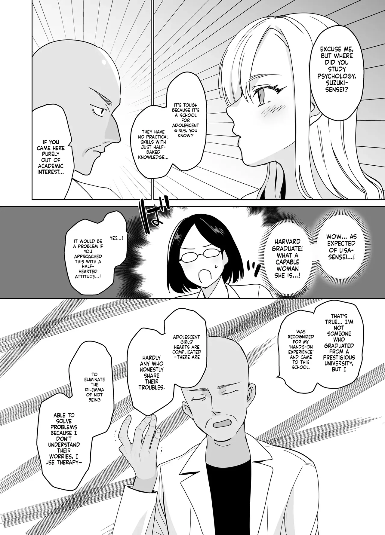 [abgrund (Saikawa Yusa)]Therapist Ichirou no Joshi Gakuen Harem-ka Keikaku[English] [MTL] [Digital] Page 7