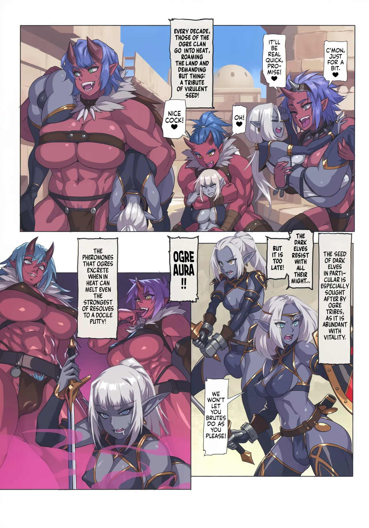 (C106) [M-ya (Mikoyan)]Ogre tai Dark Elf Soushuuhen Plus | Ogre Vs Dark Elf Omnibus Plus[English] Page 6