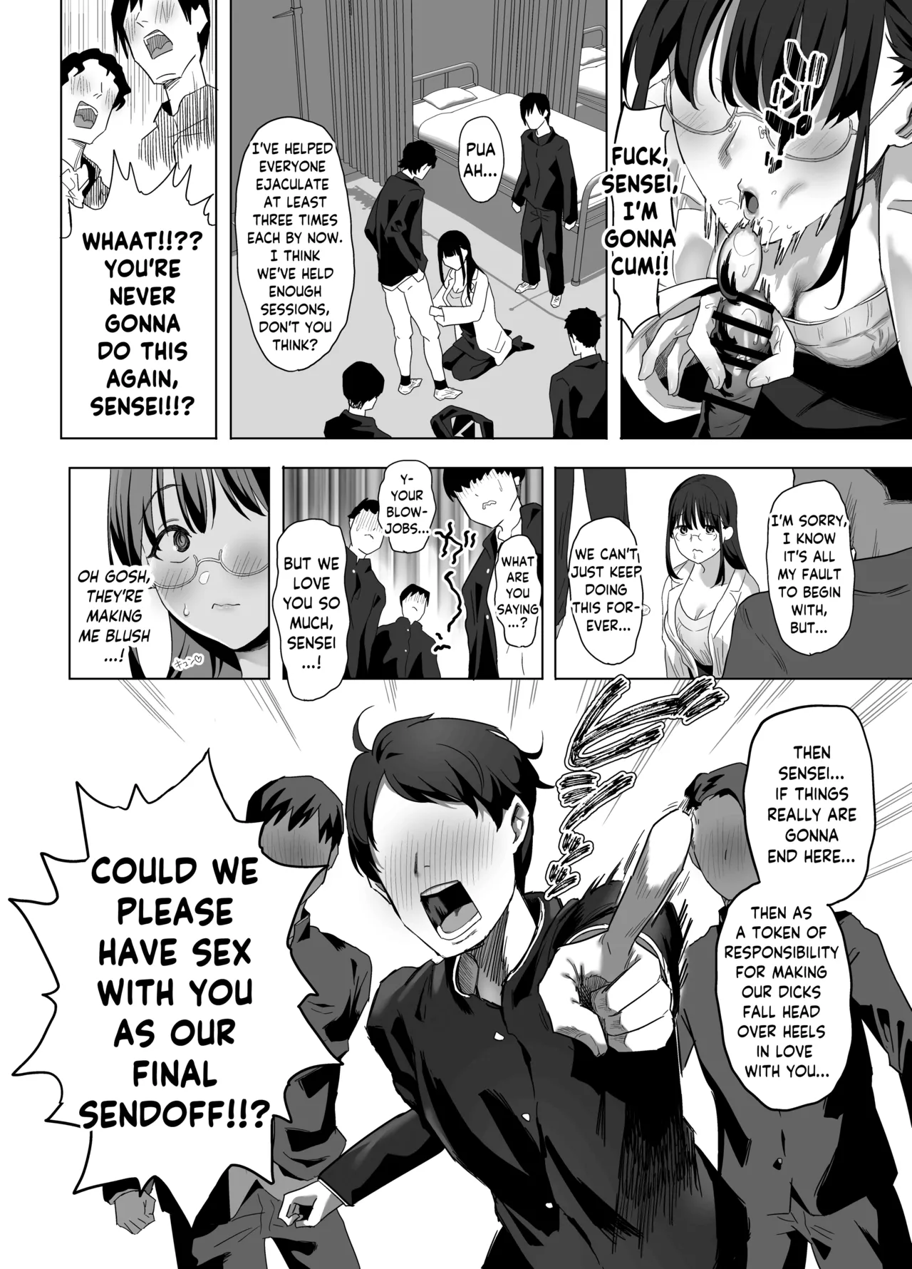 [Purumetal]Gomu Fella Dake Nara Shite Kureru Hokenshitsu no Sensei | The School Nurse Will Suck You Off! But Only With a Condom[English] [skibidibenki] [Digital] Page 27