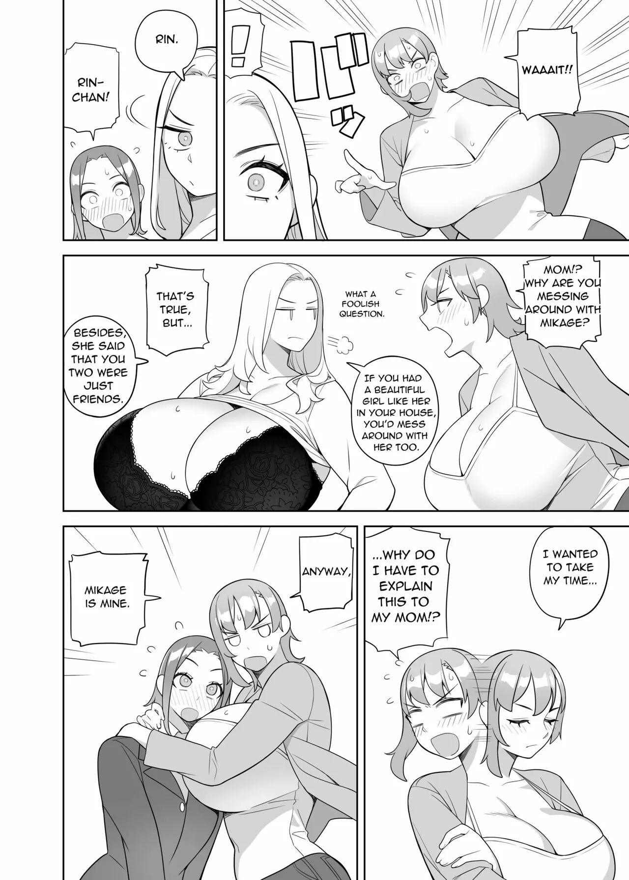 [Hidarikiki]Tomodachi to Sono Haha Oya ni Semarareru Hanashi | A Story about a Friend and her Mother coming on to me[English] Page 9