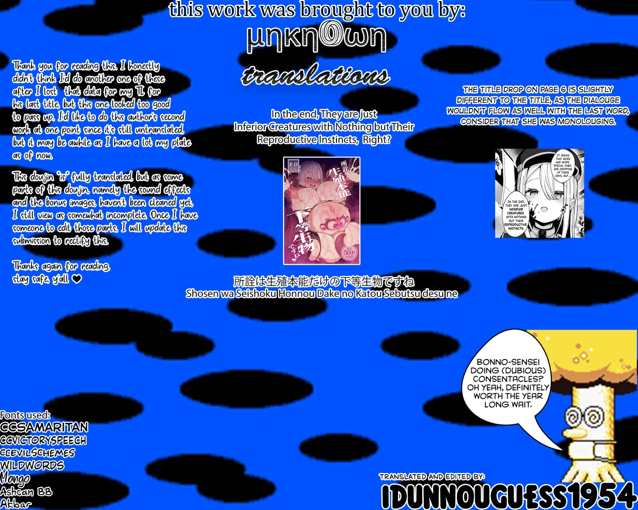 [Bonnouji Yura]Shosen wa Seishoku Honnou dake no Katou Seibutsu desu ne | In the end, They are just Inferior Creatures with Nothing but Their Reproductive Instincts, Right?[English] [UKTLs] Page 55