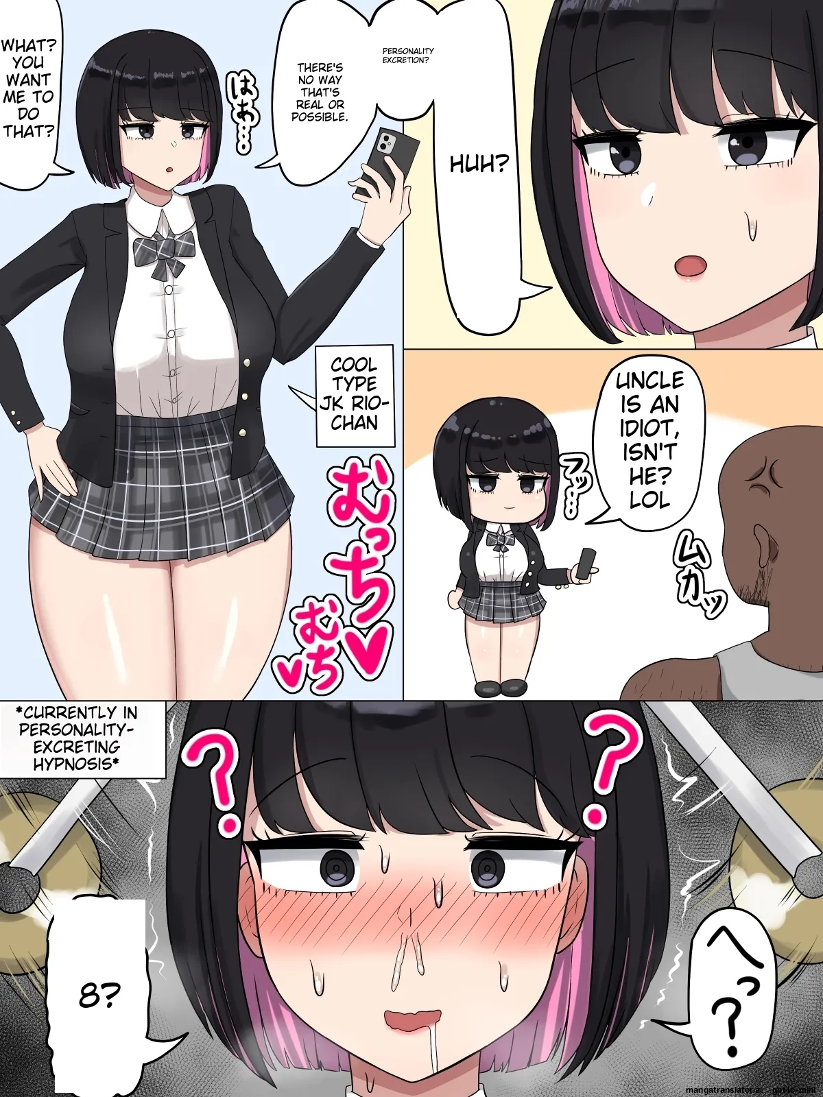 [Tanechikoya (Tanehijiri)]Cool-kei JK Rio-chan ~Sochin to Dekachin no Hannou no Chigai~[MTL] Page 23