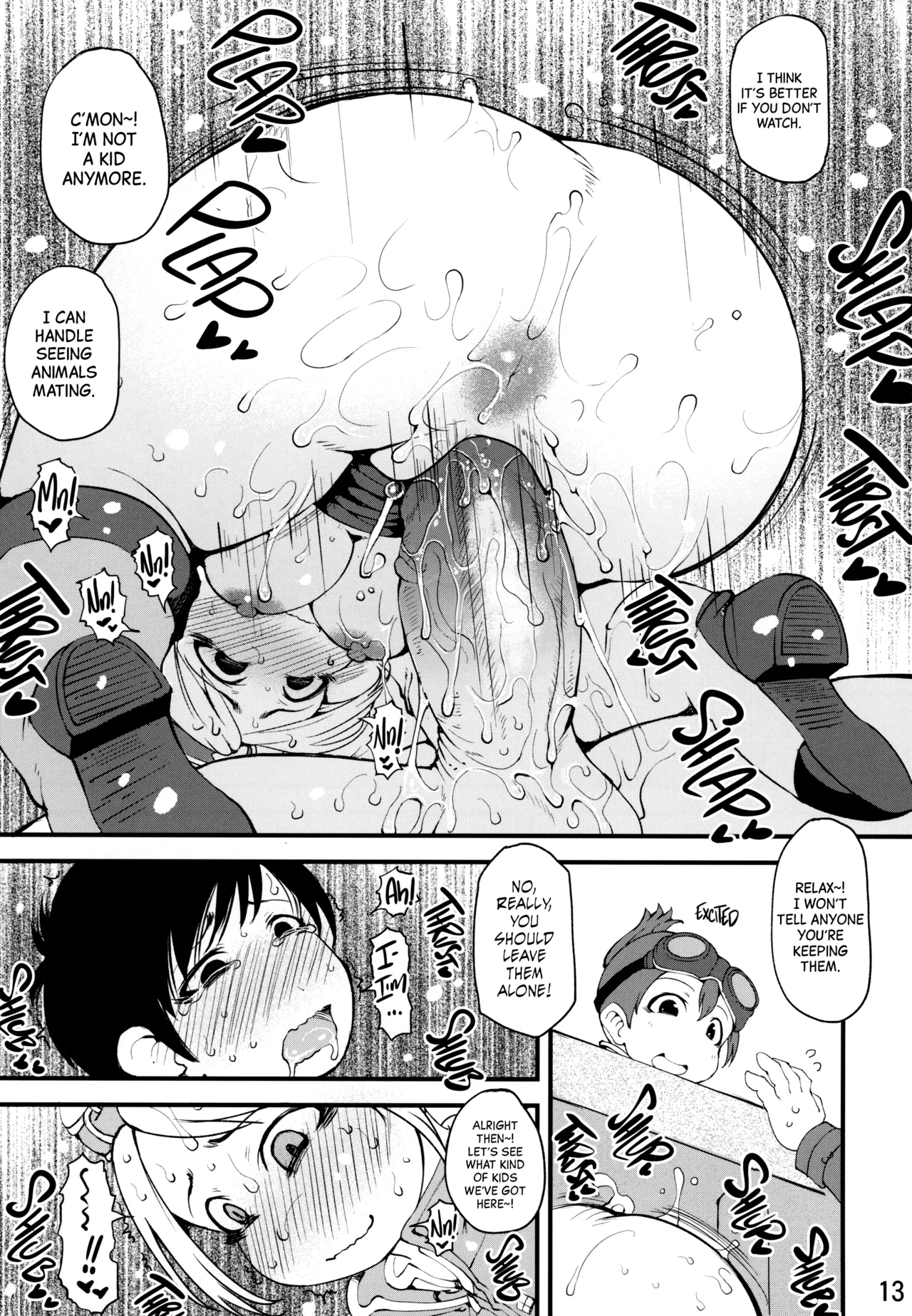 (C94) [Urakaryuu (Ibukichi)]Katsuyoku no Uketsukejou | The Lust-Parched Receptionist(Monster Hunter) [English] [Black Grimoires] [Decensored] Page 12