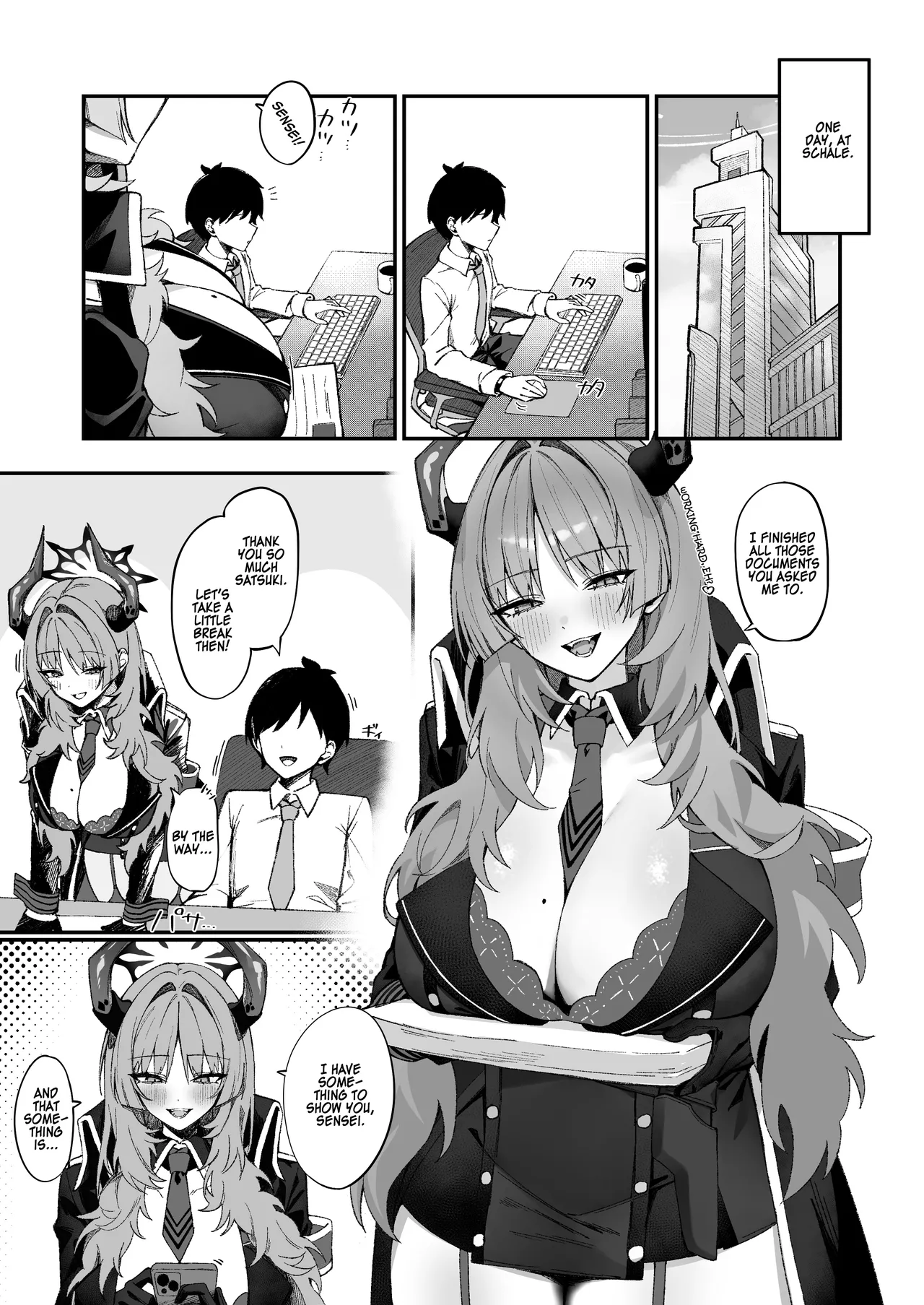 [Soborodon (Hiji Chaba)]Satsuki to Ichaicha Saimin Ecchi(Blue Archive) [English] [TSHH] [Digital] Page 3