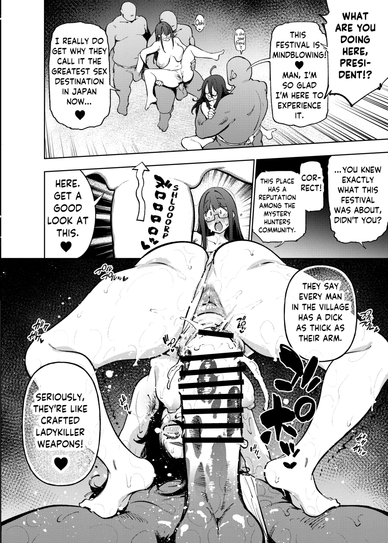 [Yukikagerou (KANZUME)]Himitsu Meikyuu Circle: Kodakara Onsen de no Rankou Tanetsuke Taiken Houkoku | The Mystery Unravelers' Club: Breeding Orgy Field Report from the Fertility Hot Springs[English] [skibidibenki] [Digital] Page 23