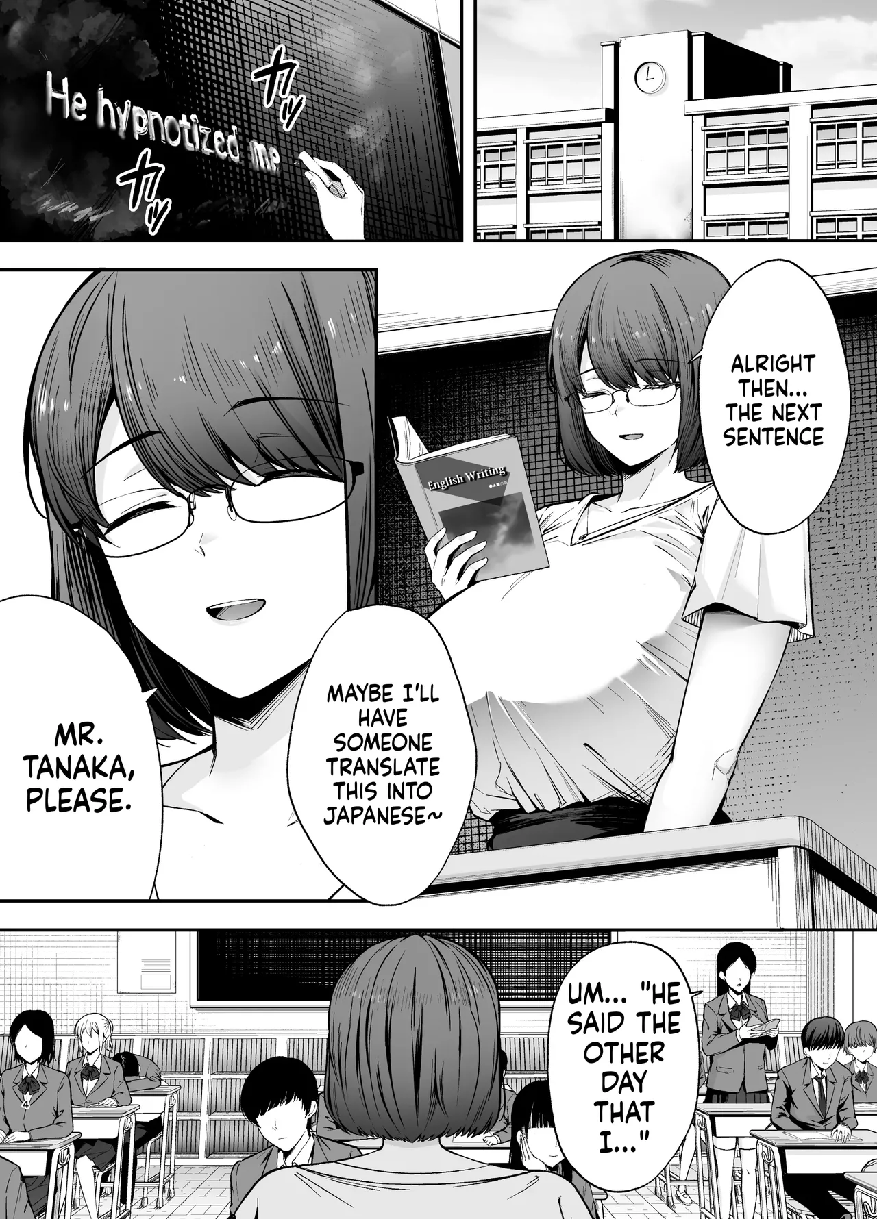 [Ougon Shinshi Club (Tabuchi)]Fukujuu Kyoushitsu 3 Sennou Gas de Classmate ni Yaritai Houdai | Submission Classroom 3: Do Whatever You Want to Your Classmates with Aphrodisiac Gas[English] [MTL] [Digital] Page 3