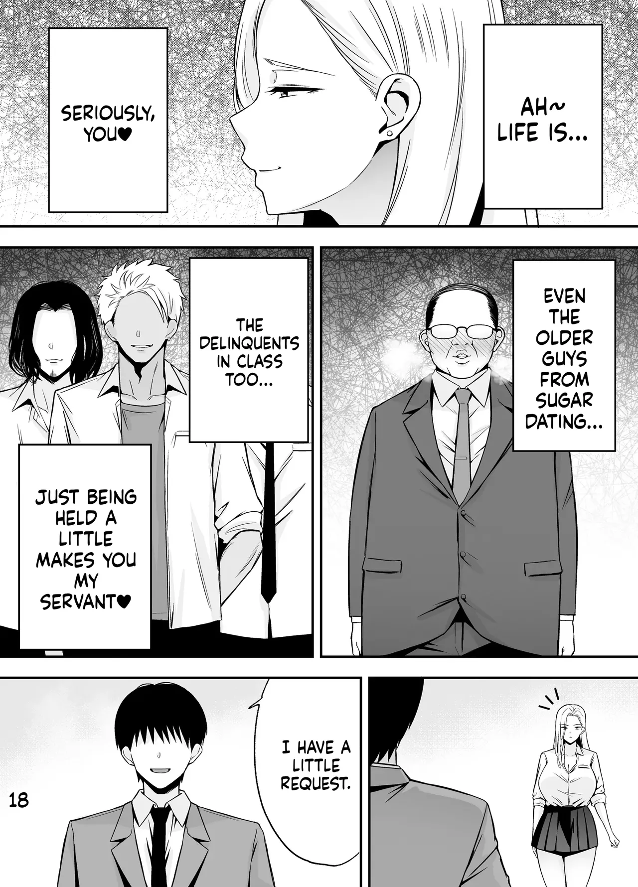 [Ougon Shinshi Club (Tabuchi)]Fukujuu Kyoushitsu 4 Sennou Gas de Classmate ni Yaritai Houdai | Submission Classroom 4: Do Whatever You Want to Your Classmates with Aphrodisiac Gas[English] [MTL] [Digital] Page 17