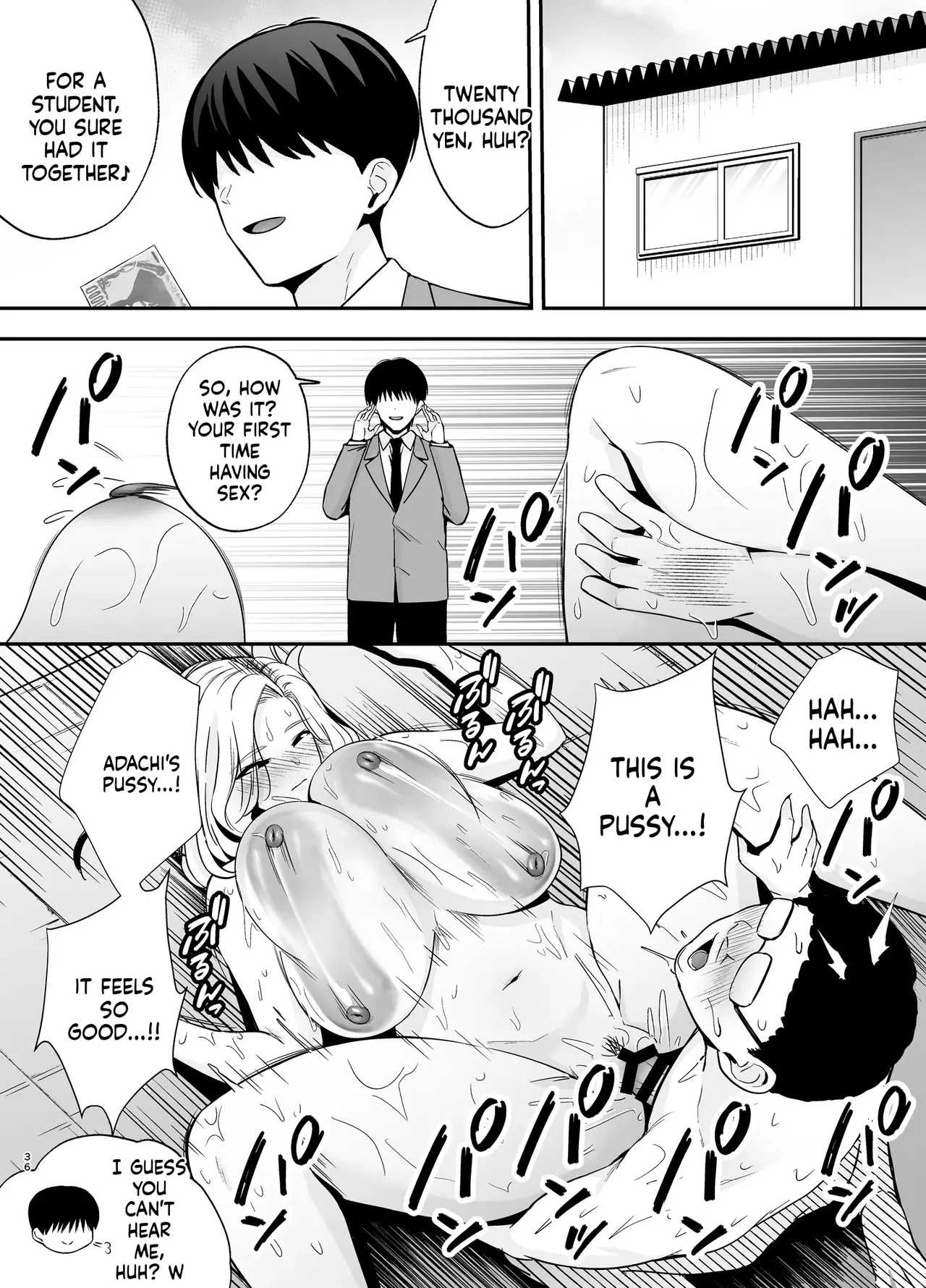 [Ougon Shinshi Club (Tabuchi)]Fukujuu Kyoushitsu 4 Sennou Gas de Classmate ni Yaritai Houdai | Submission Classroom 4: Do Whatever You Want to Your Classmates with Aphrodisiac Gas[English] [MTL] [Digital] Page 35
