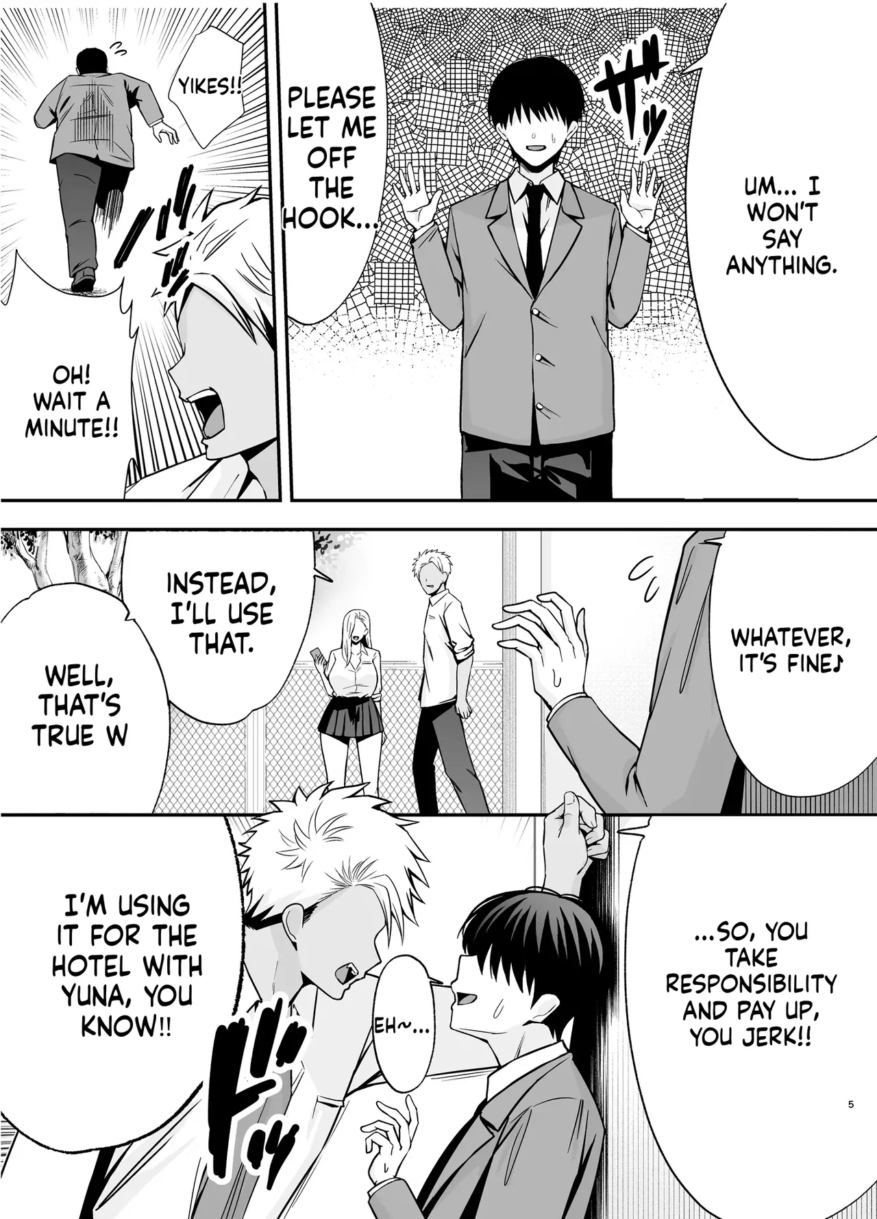 [Ougon Shinshi Club (Tabuchi)]Fukujuu Kyoushitsu 4 Sennou Gas de Classmate ni Yaritai Houdai | Submission Classroom 4: Do Whatever You Want to Your Classmates with Aphrodisiac Gas[English] [MTL] [Digital] Page 4