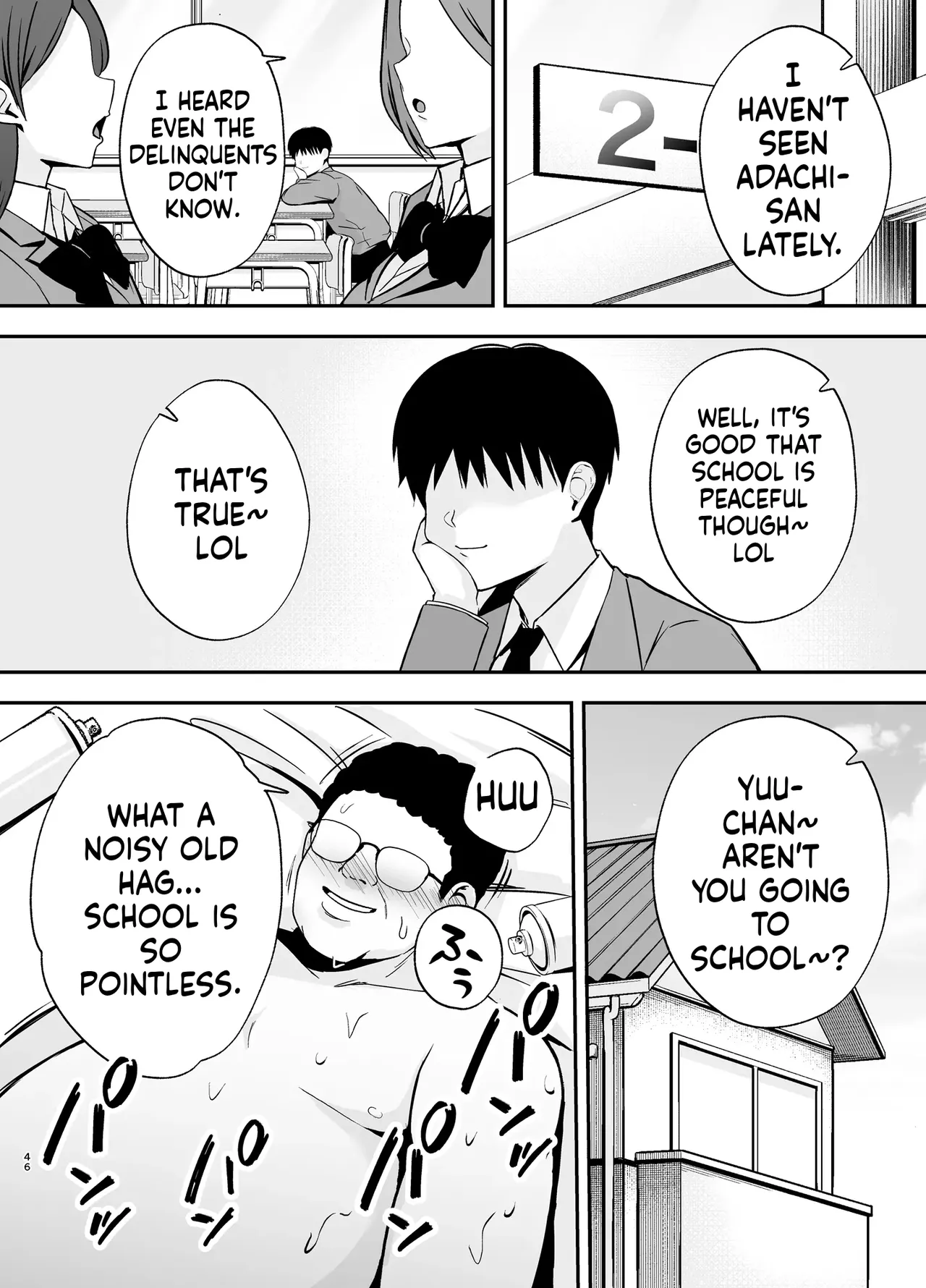 [Ougon Shinshi Club (Tabuchi)]Fukujuu Kyoushitsu 4 Sennou Gas de Classmate ni Yaritai Houdai | Submission Classroom 4: Do Whatever You Want to Your Classmates with Aphrodisiac Gas[English] [MTL] [Digital] Page 45
