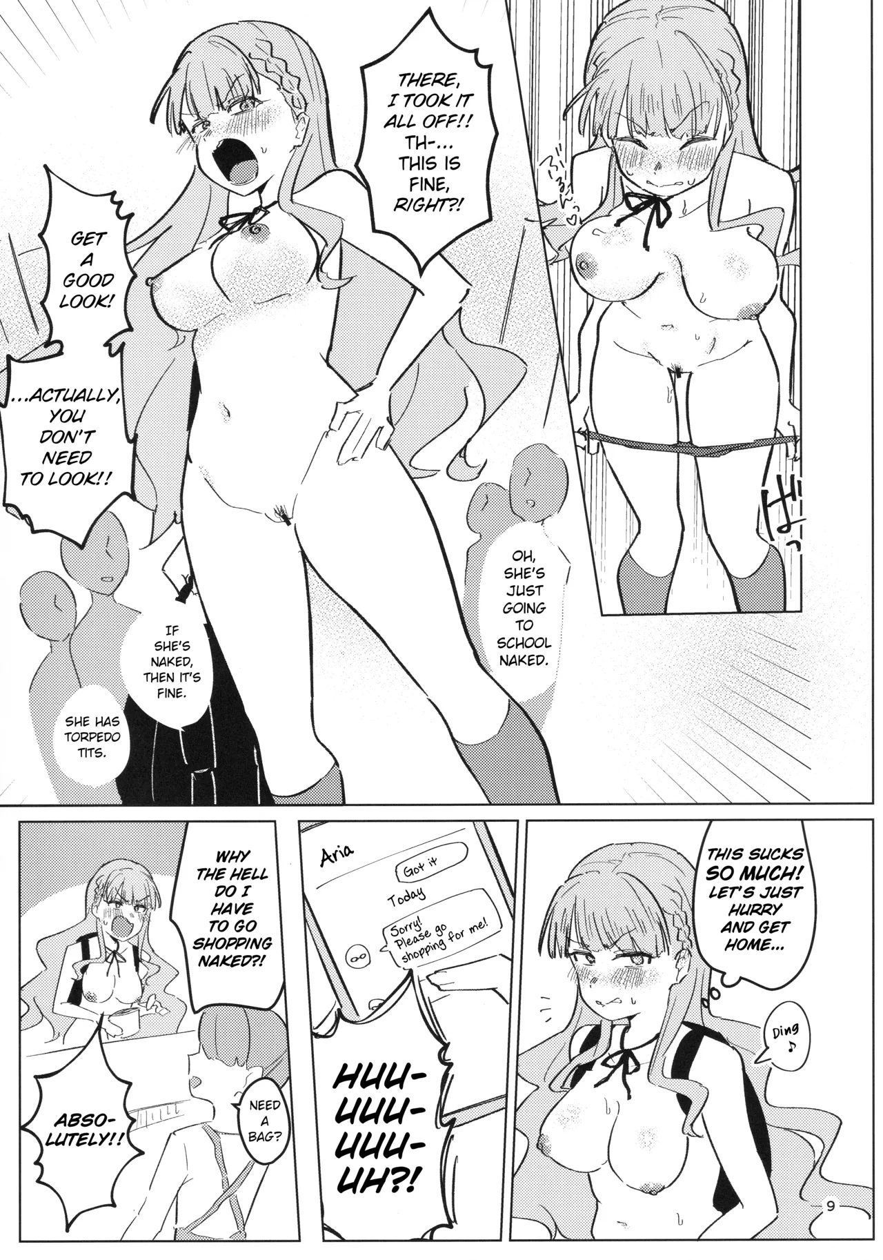 (C107) [Ujita Honpo (Ujita Hajime)]Zenra Toukou ga Standard desu | Going to School Naked is the Standard(Love Live! Superstar!!) [English] Page 10