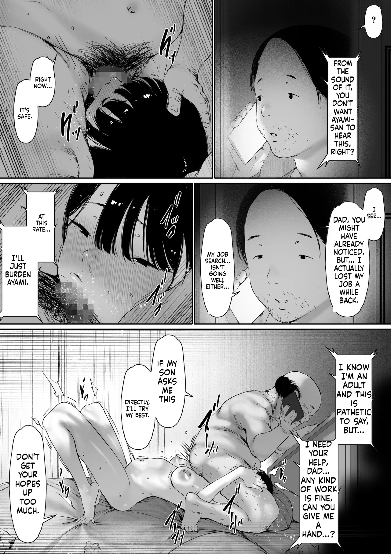 [Morita Shiki]Gifu to Doukyou Suru Koto ni Natta Shiawase na Shinkon Seikatsu o Okuru Hazu datta noni Ch. 3 | I Was Supposed to Be Living a Happy Newlywed Life, but I Ended Up Living With My Father-in-Law. Chapter 3[English] Page 130