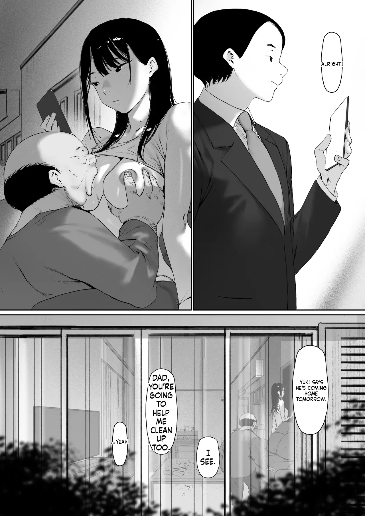 [Morita Shiki]Gifu to Doukyou Suru Koto ni Natta Shiawase na Shinkon Seikatsu o Okuru Hazu datta noni Ch. 3 | I Was Supposed to Be Living a Happy Newlywed Life, but I Ended Up Living With My Father-in-Law. Chapter 3[English] Page 156