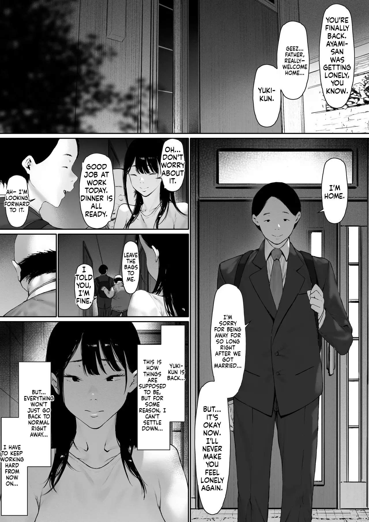 [Morita Shiki]Gifu to Doukyou Suru Koto ni Natta Shiawase na Shinkon Seikatsu o Okuru Hazu datta noni Ch. 3 | I Was Supposed to Be Living a Happy Newlywed Life, but I Ended Up Living With My Father-in-Law. Chapter 3[English] Page 158