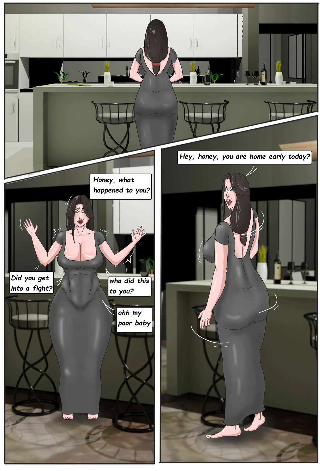 Mom handles the Bully Part- 02[Moonlight_studios] Page 3