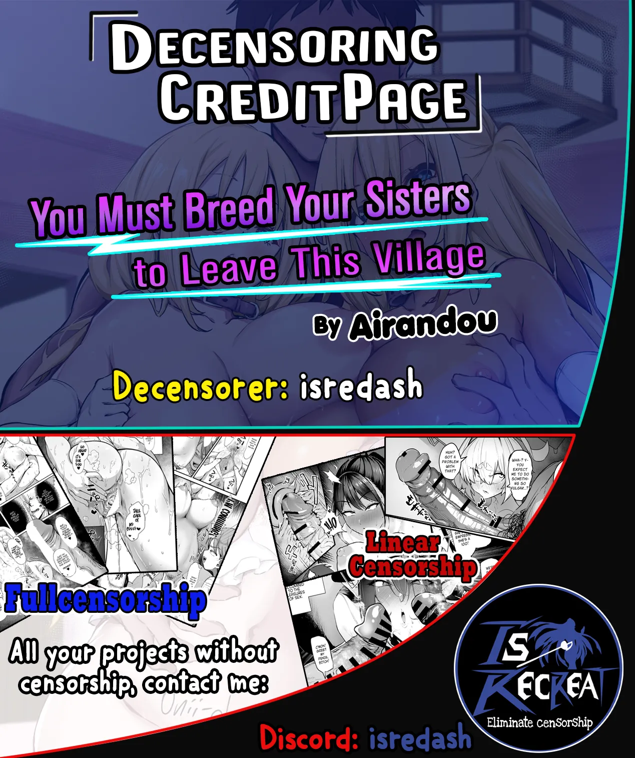 [Airandou]Imouto-tachi o Haramasenai to Derarenai Mura | You Must Breed Your Sisters to Leave This Village[English] [head empty] [Decensored] (Fixed Order) Page 77