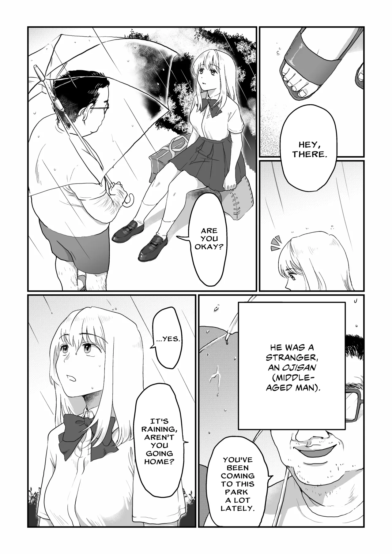[Nanahara Mitsuru]Nagasare Joshi 1 Ame no Hi Hen | Gullible Girl 1: Rainy Day[English] [BBts] Page 4