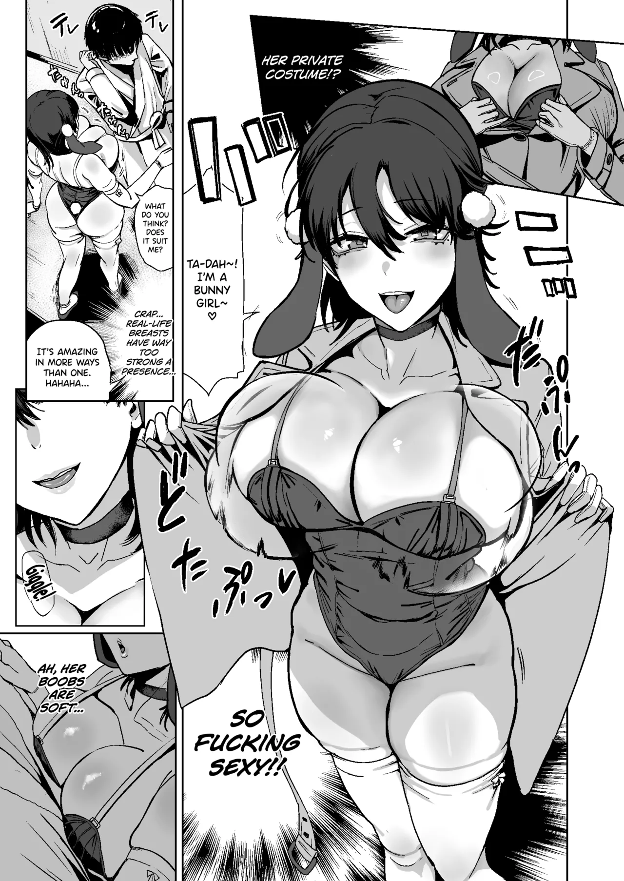 [SNOW*RABBIT (Yukiguni Yuu)]Dosukebe Bakunyuu Bunny Girl Ana de Doutei Sotsugyou[English] [Digital] Page 5