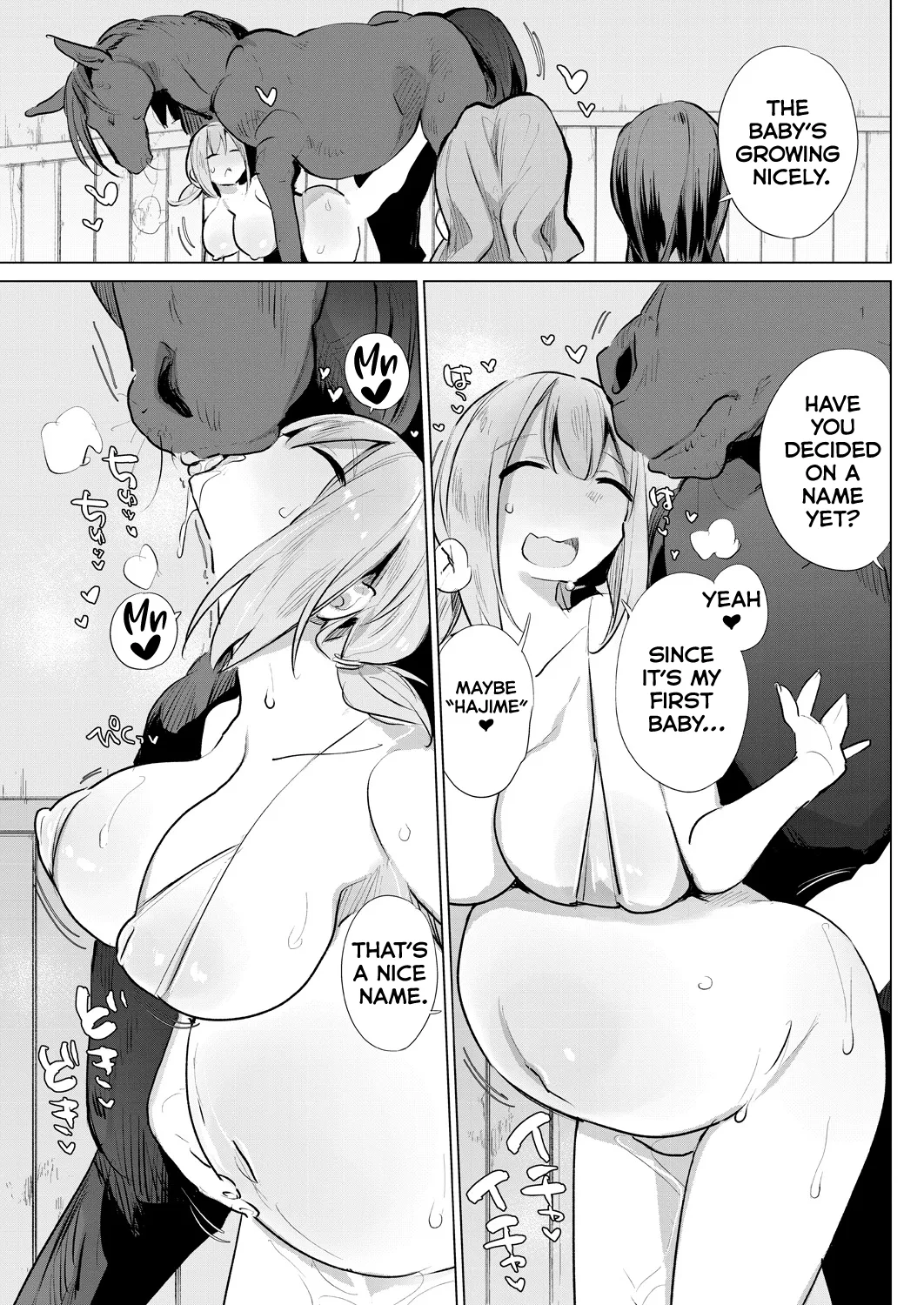 [Haison]Ouma no Shussan Ganbarimasu! - I'll do my best for horse birth!(COMIC Mugen Tensei 2024-06) [Digital] [English] [Kumoku] Page 21