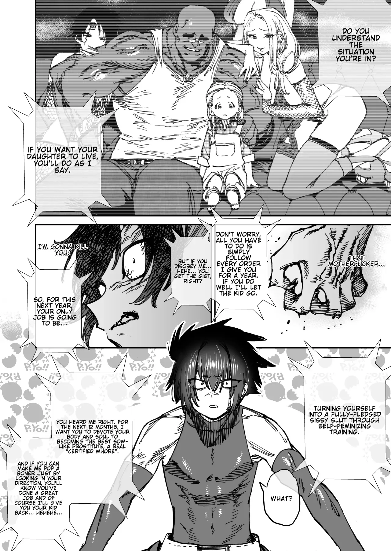 [Horieros]"Mesu Ochi" Sekai Saikyou no Koroshiya Self Mesu-ka Kaizou | The World's Strongest Assassin Self-Feminization(Ongoing)[English] Page 2