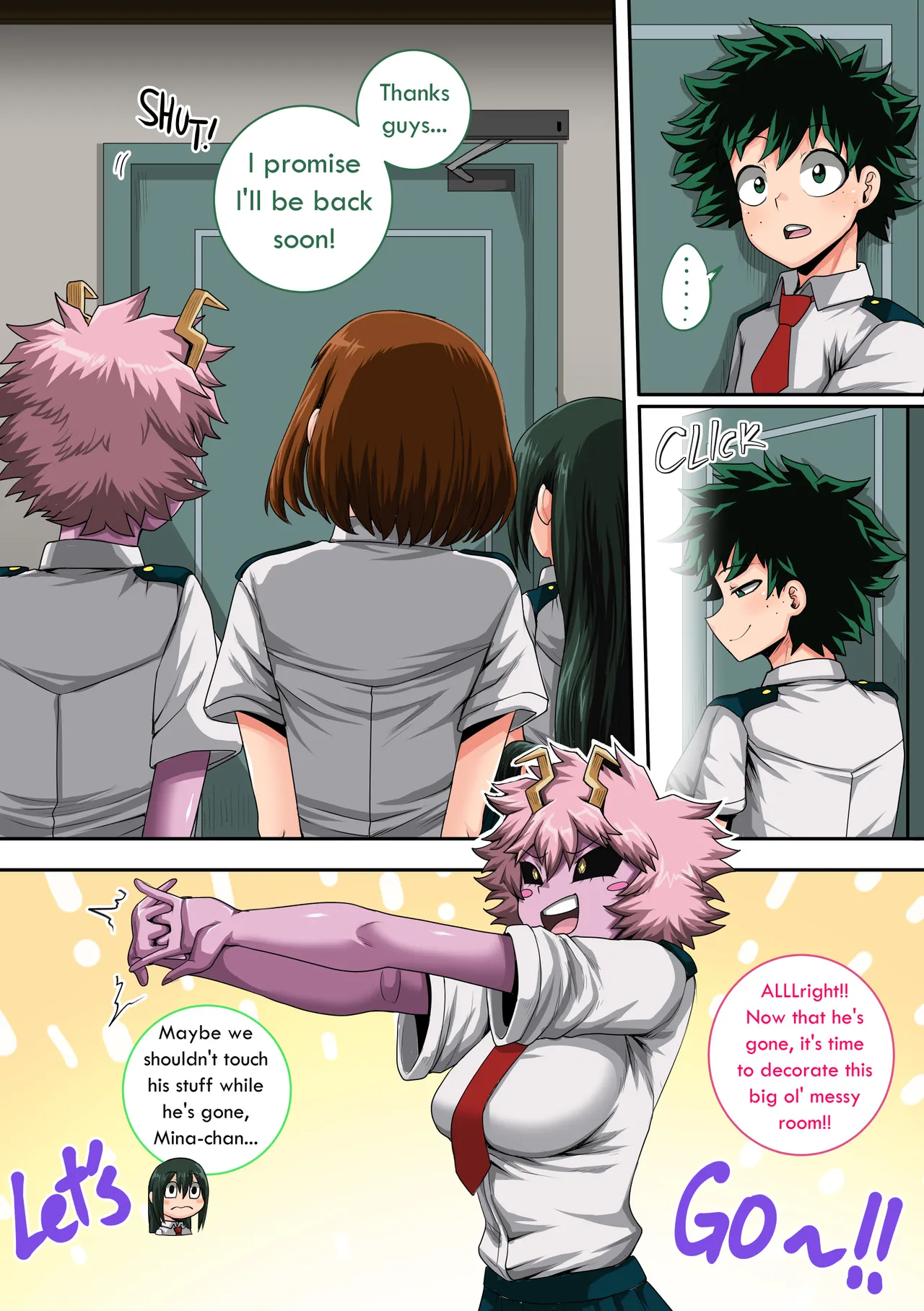 My Harem Academia Chapter 8 Part 3 Breaking into a broken heart Page 12