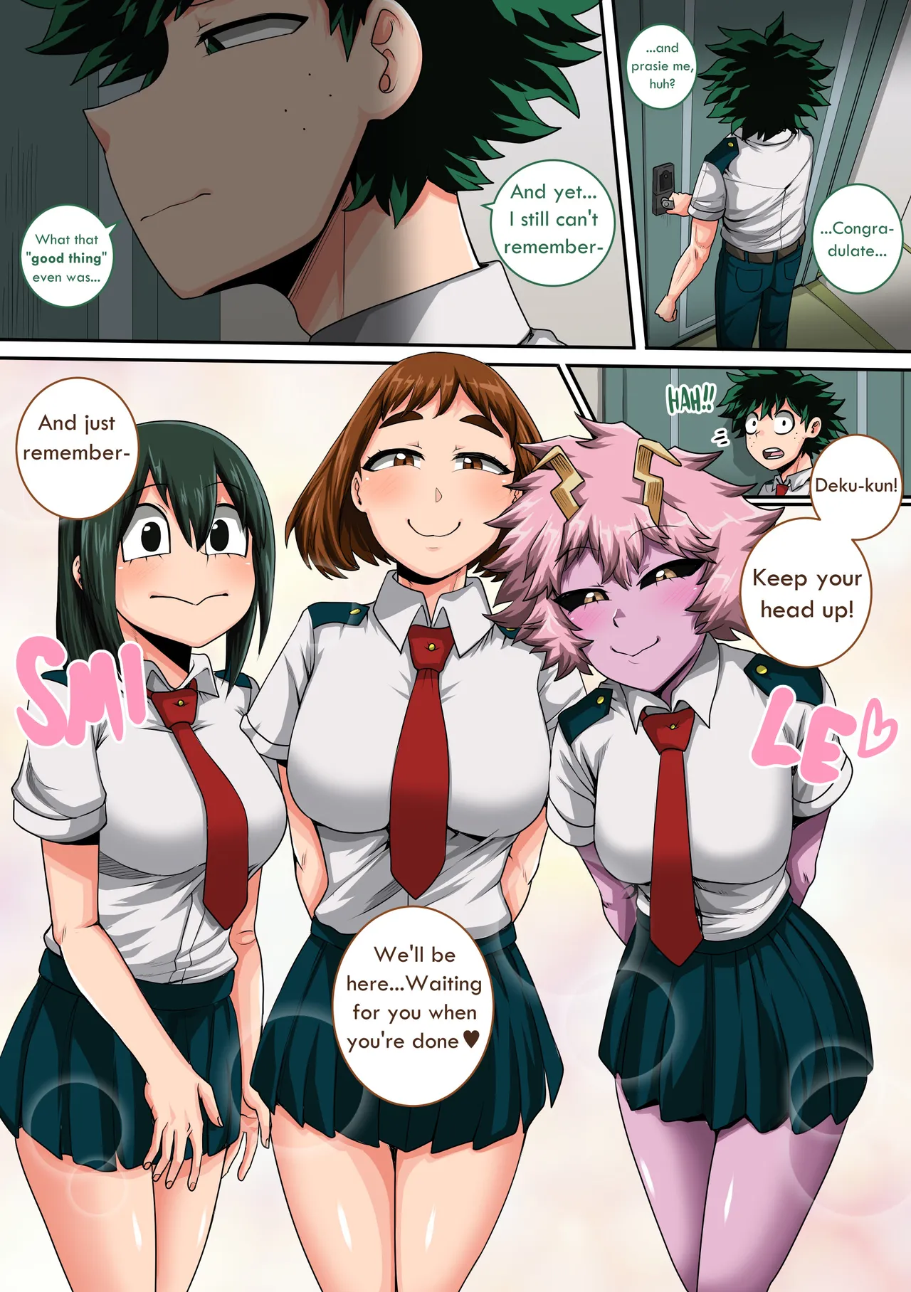 My Harem Academia Chapter 8 Part 3 Breaking into a broken heart Page 13