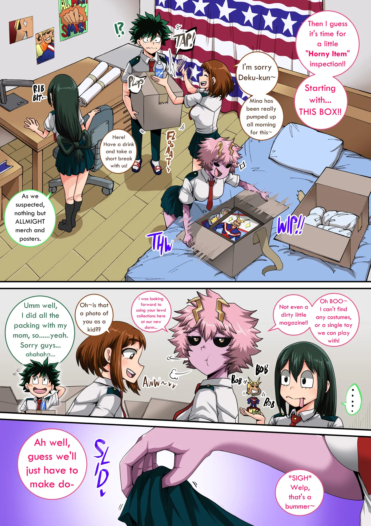 My Harem Academia Chapter 8 Part 3 Breaking into a broken heart Page 109