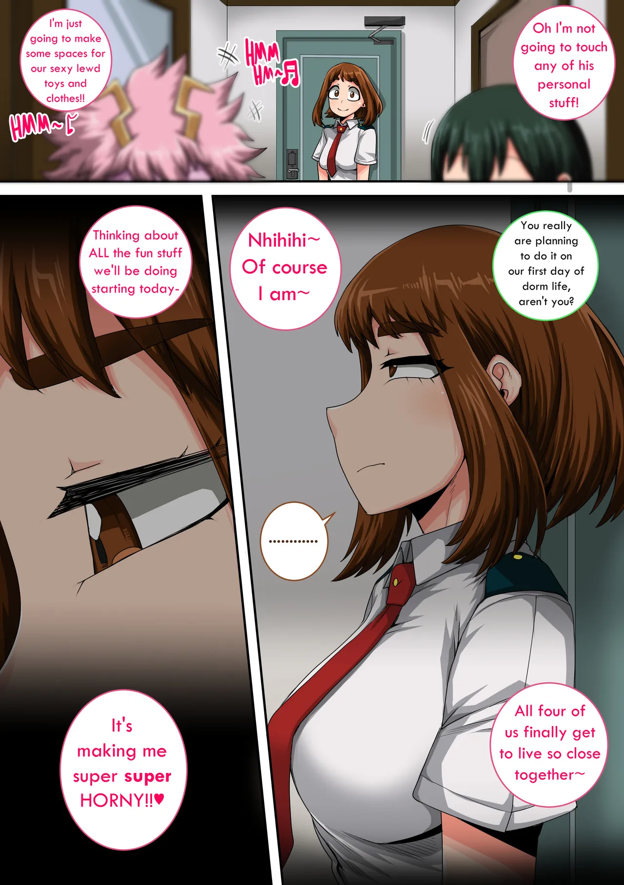 My Harem Academia Chapter 8 Part 3 Breaking into a broken heart Page 113