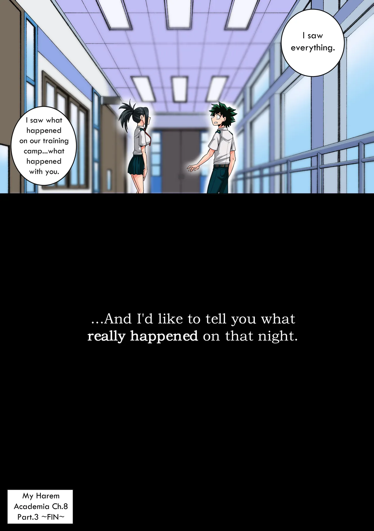 My Harem Academia Chapter 8 Part 3 Breaking into a broken heart Page 123