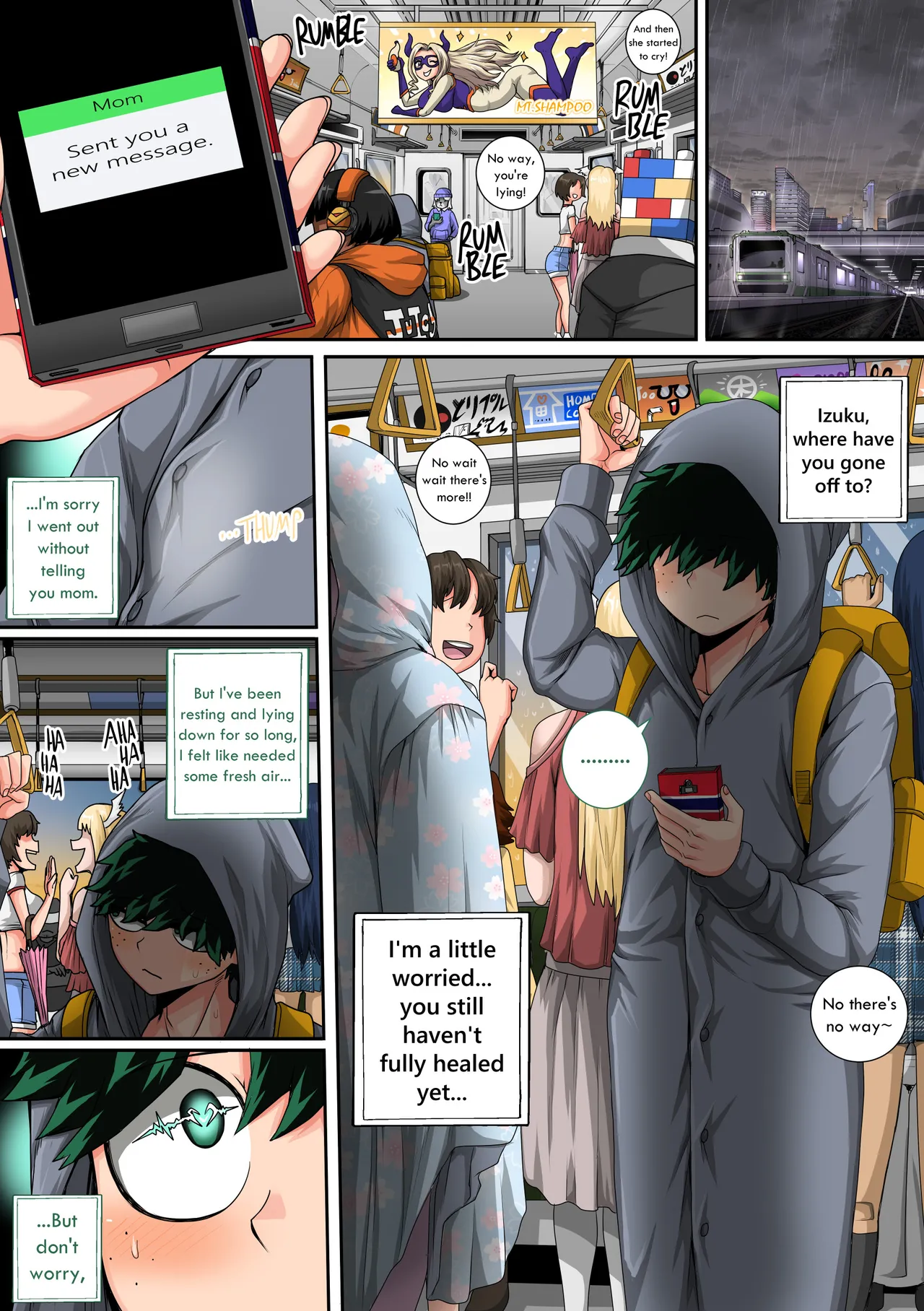 My Harem Academia Chapter 8 Part 3 Breaking into a broken heart Page 14