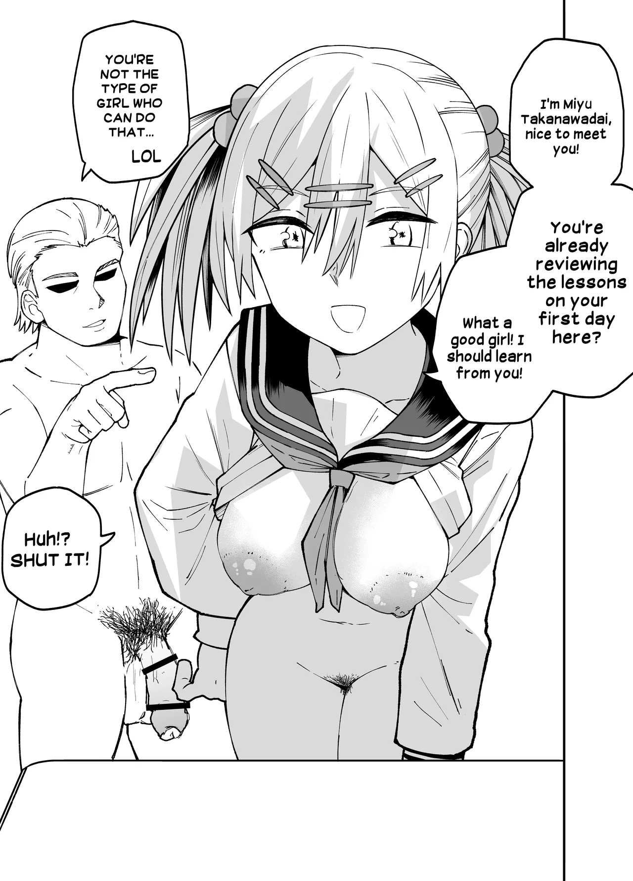 [Sochiin Shounen Gasshoudan (Ashikoshi Gakugaku Iwashi Tarou)]Seifuku ga jiyuu sugiru shingakkou | My New School Is Too Free When It Comes To The Uniform[English] [Hikari no Kaze] Page 4