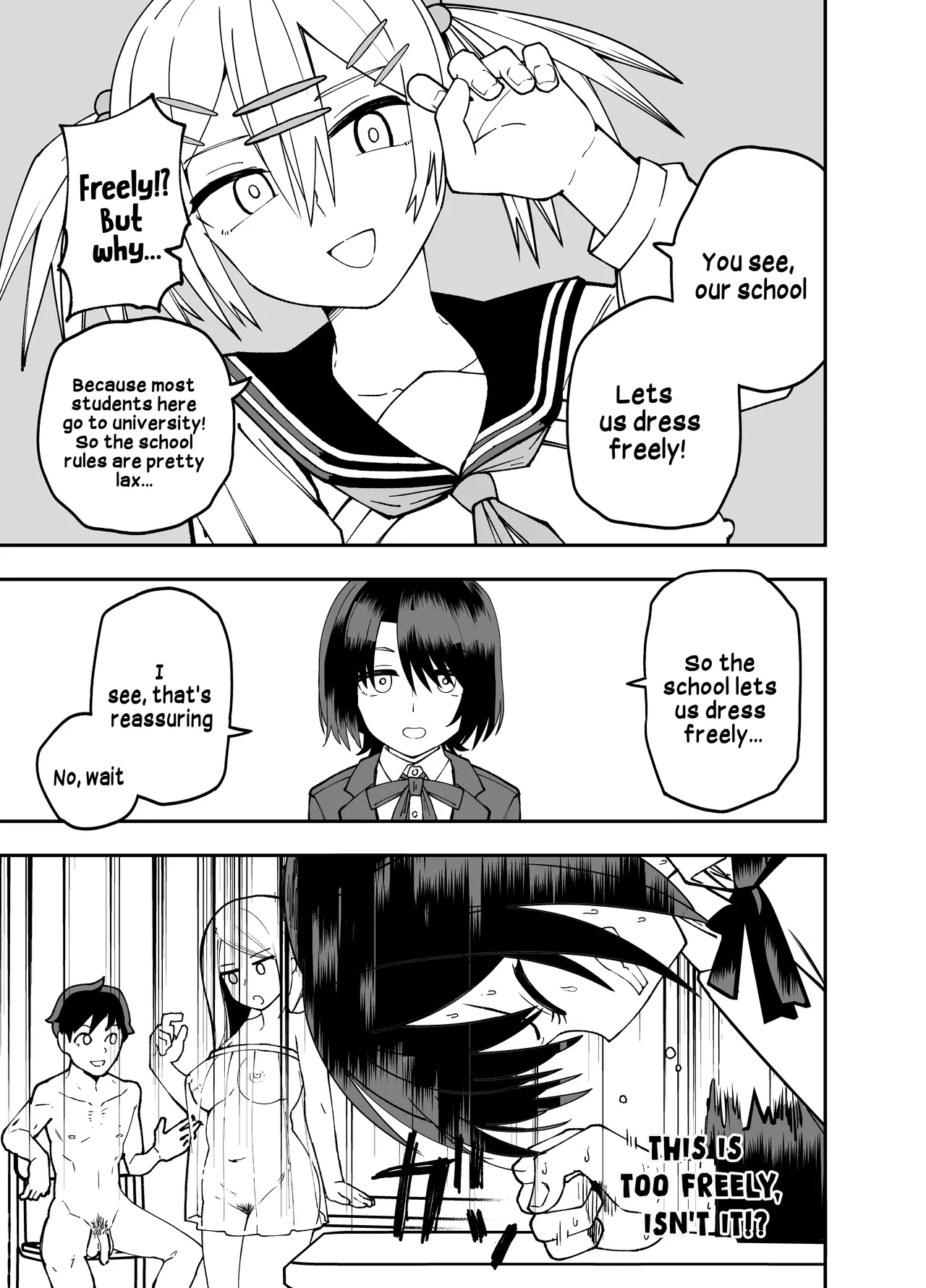 [Sochiin Shounen Gasshoudan (Ashikoshi Gakugaku Iwashi Tarou)]Seifuku ga jiyuu sugiru shingakkou | My New School Is Too Free When It Comes To The Uniform[English] [Hikari no Kaze] Page 8
