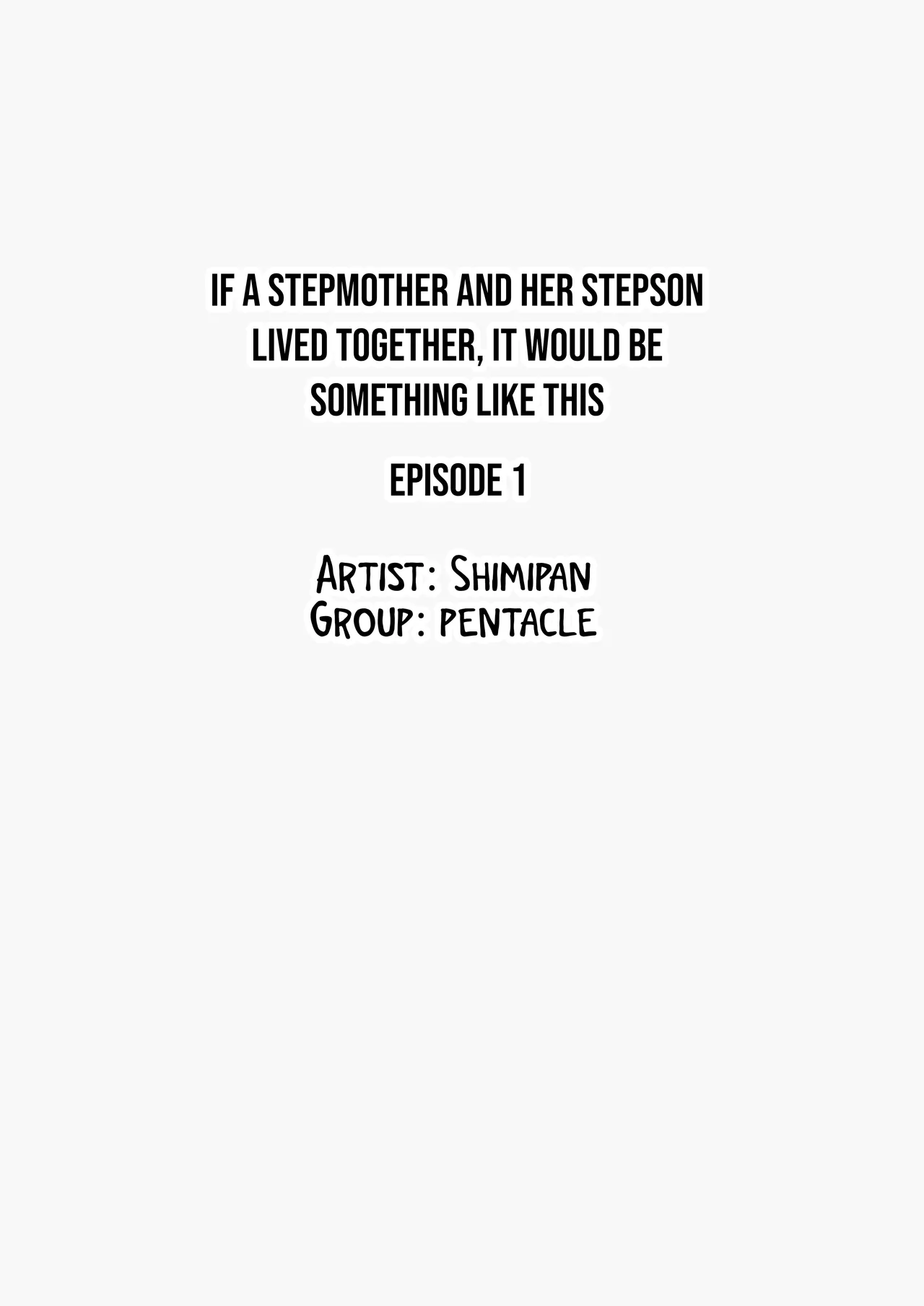 [Pentacle (Shimipan)]Giri no Oyako ga Doukyou Shitereba Kitto kou | If a stepmother and her stepson lived together, it would be something like this.[English] [WaterKujo] Page 2