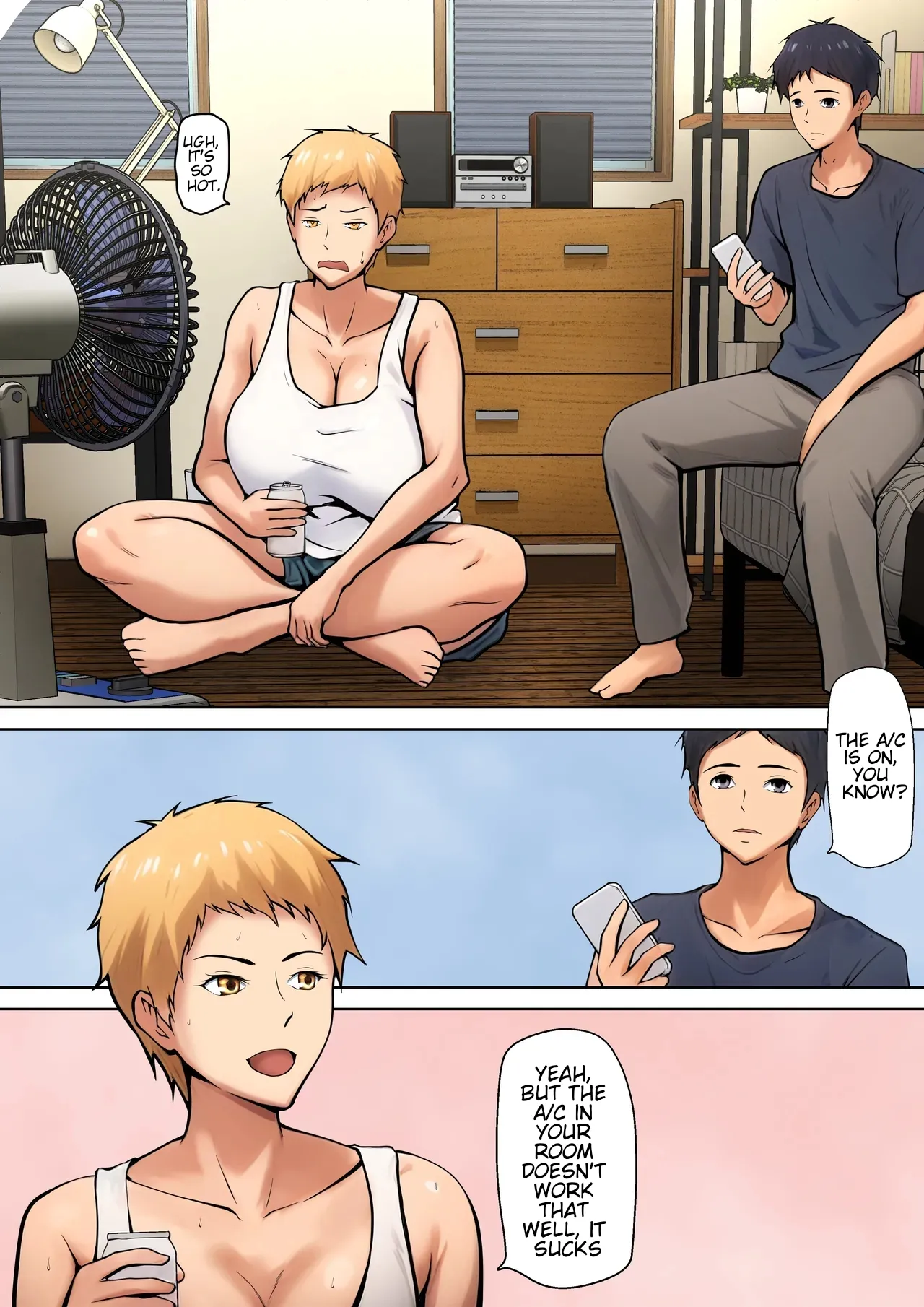 [Pentacle (Shimipan)]Giri no Oyako ga Doukyou Shitereba Kitto kou | If a stepmother and her stepson lived together, it would be something like this.[English] [WaterKujo] Page 3