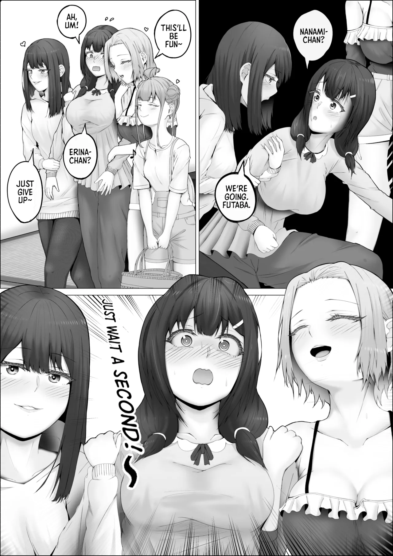 [shikiniki]When The Gals In My Class Found Out That I Was A Futanari, They Started Freaking Out. #2 Erina and Momo Double Blowjob Bathhouse Edition[English] [Morally Bankrupt Wizard Translations] Page 6